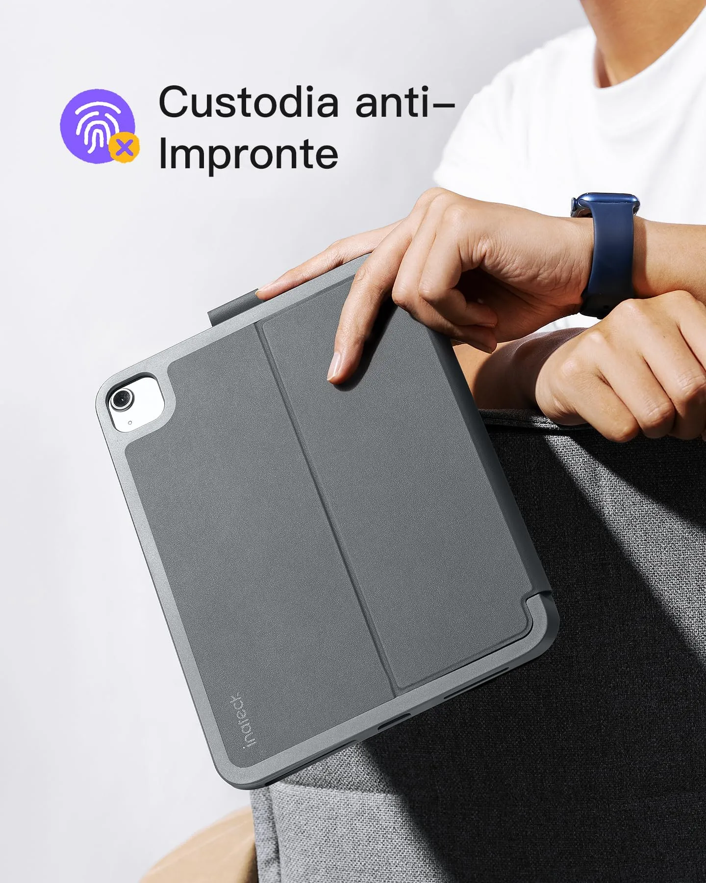 Inateck Custodia Tastiera per iPad A16/10a Gen, BK2007, Ultraleggera 427g - immagine 8