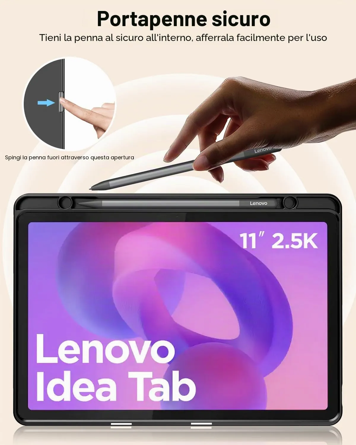TiMOVO Cover per Lenovo Idea Tab 11 Pollici 2025 TB-336ZU/336FU, Cielo Stellato Blu - immagine 3