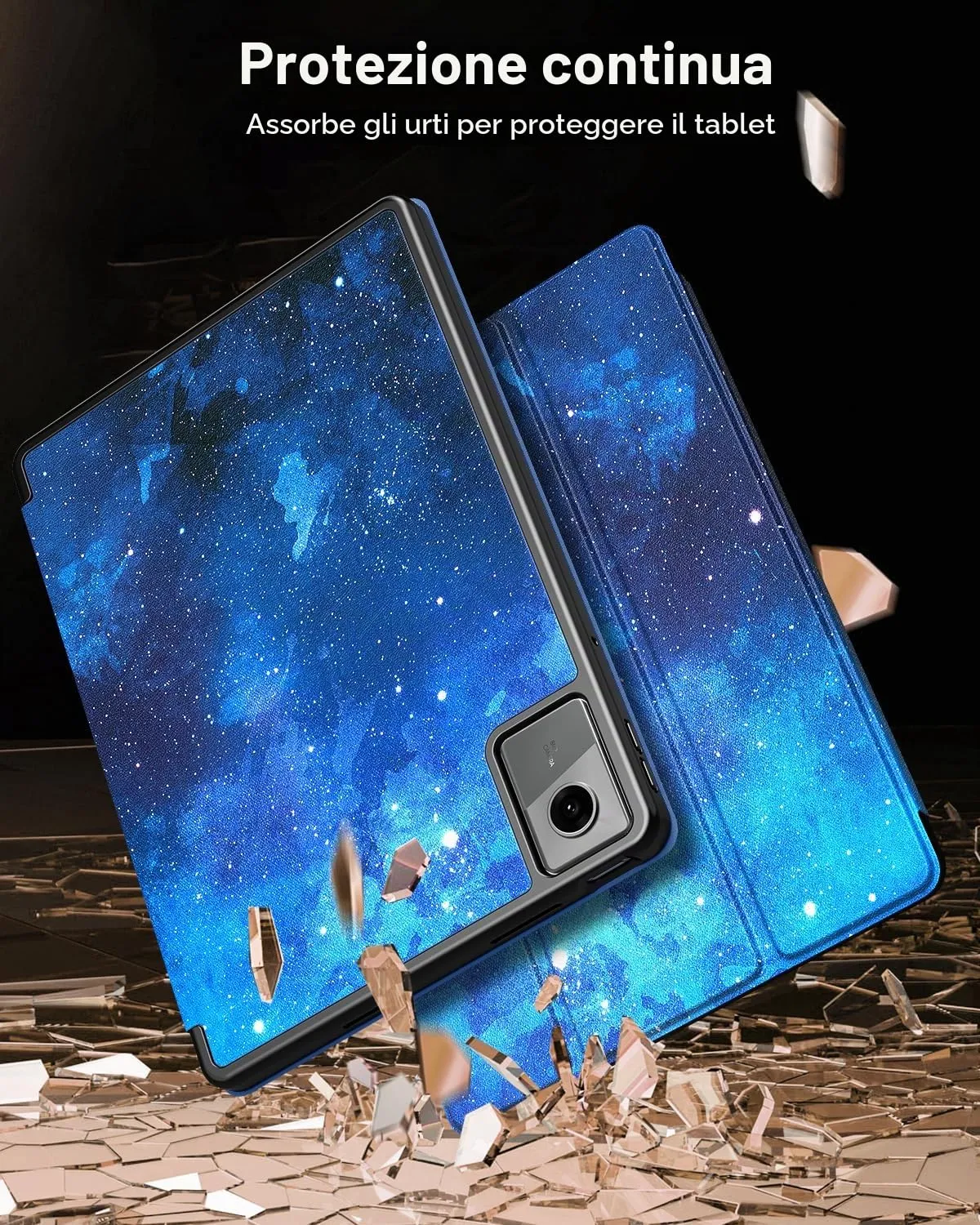 TiMOVO Cover per Lenovo Idea Tab 11 Pollici 2025 TB-336ZU/336FU, Cielo Stellato Blu - immagine 4