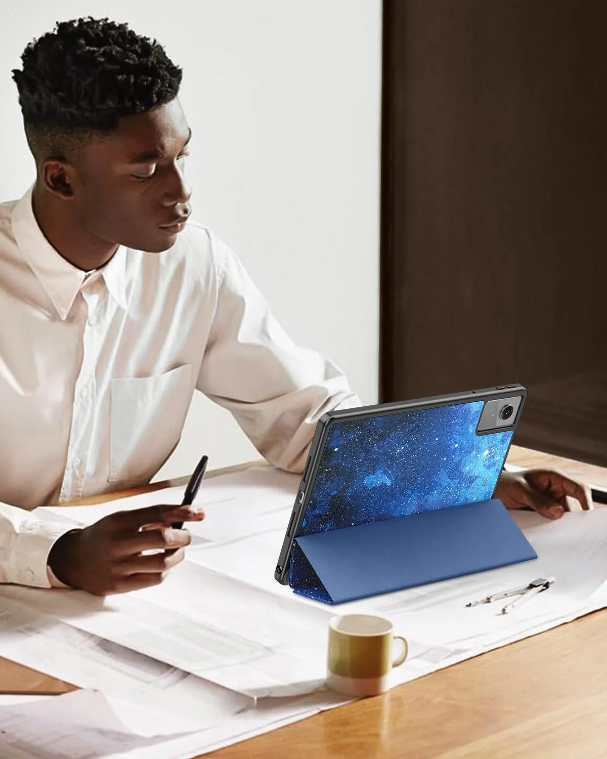TiMOVO Cover per Lenovo Idea Tab 11 Pollici 2025 TB-336ZU/336FU, Cielo Stellato Blu - immagine 8