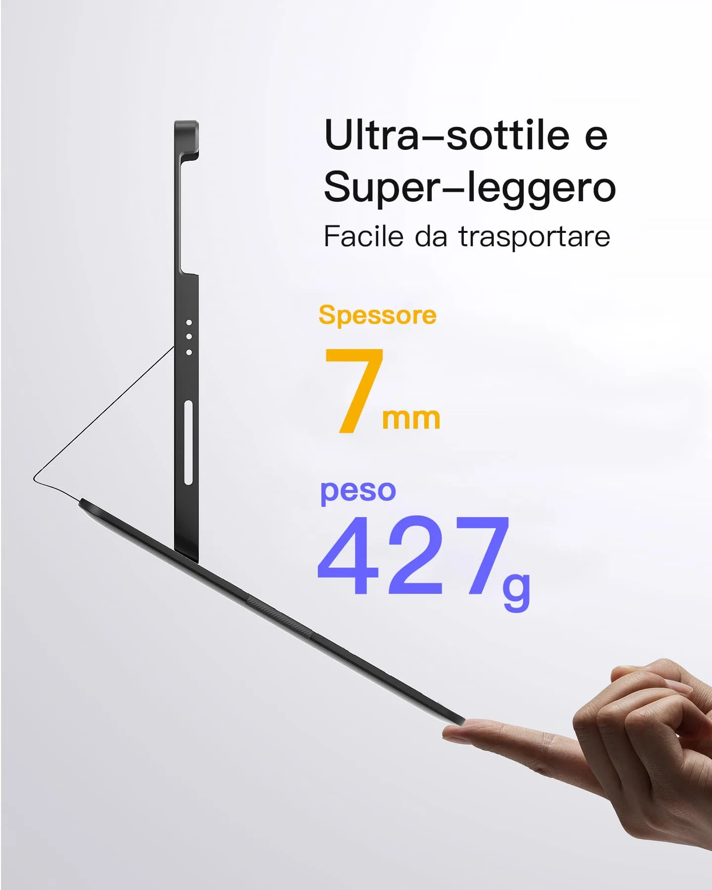 Inateck Custodia Tastiera per iPad A16/10a Gen, 427g - immagine 3