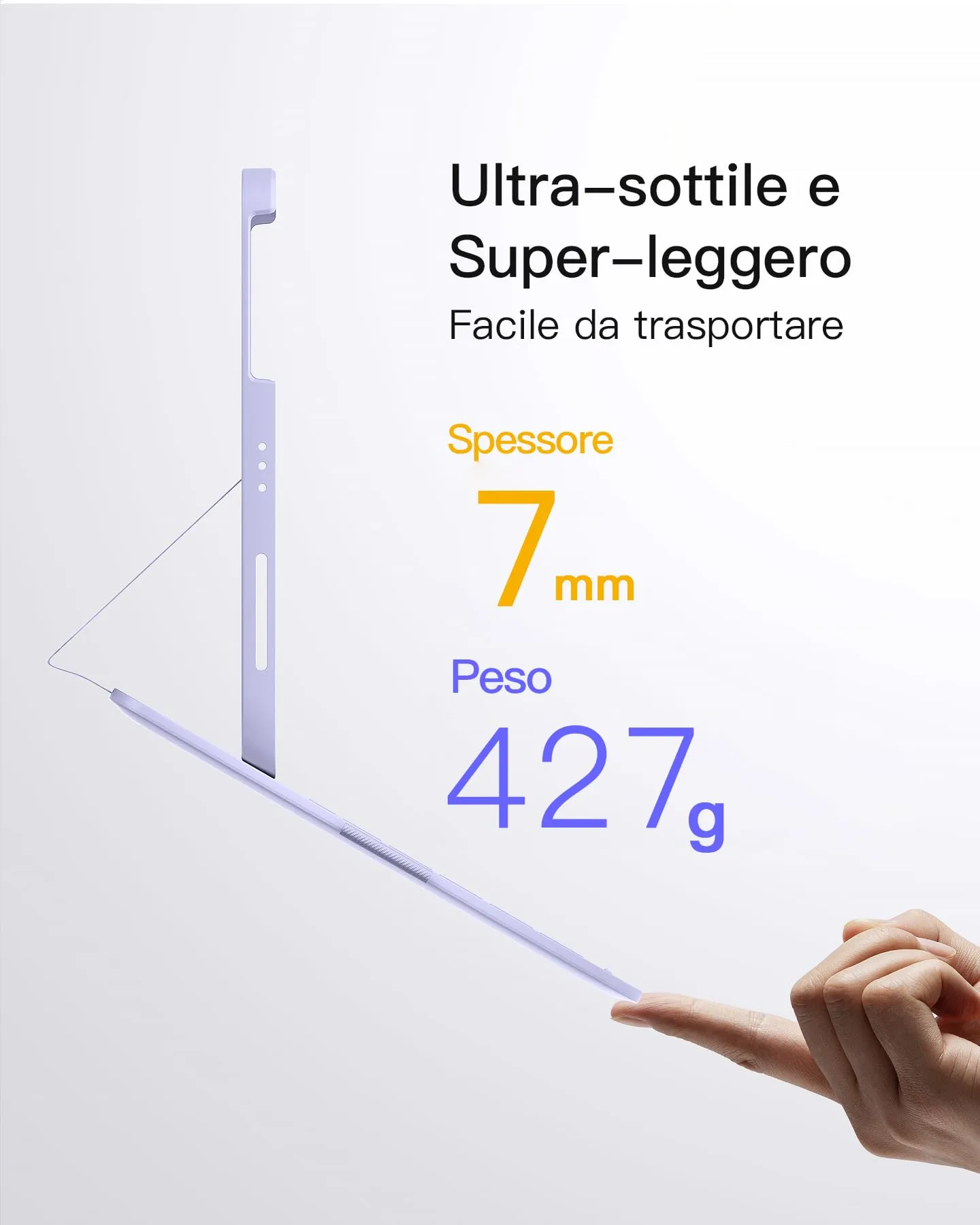 Inateck Custodia Tastiera per iPad A16, iPad 10a Gen, iPad Air 11" e iPad Pro 11" - immagine 3