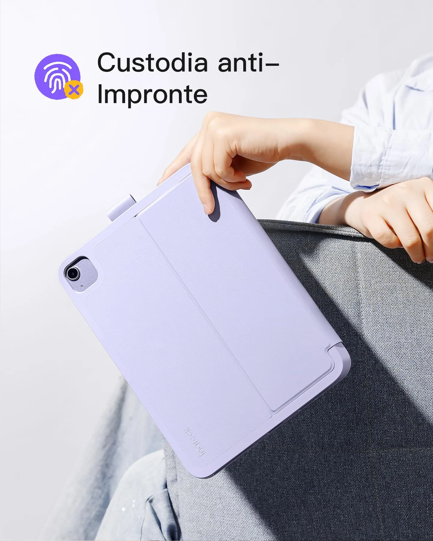 Inateck Custodia Tastiera per iPad A16, iPad 10a Gen, iPad Air 11" e iPad Pro 11" - immagine 8