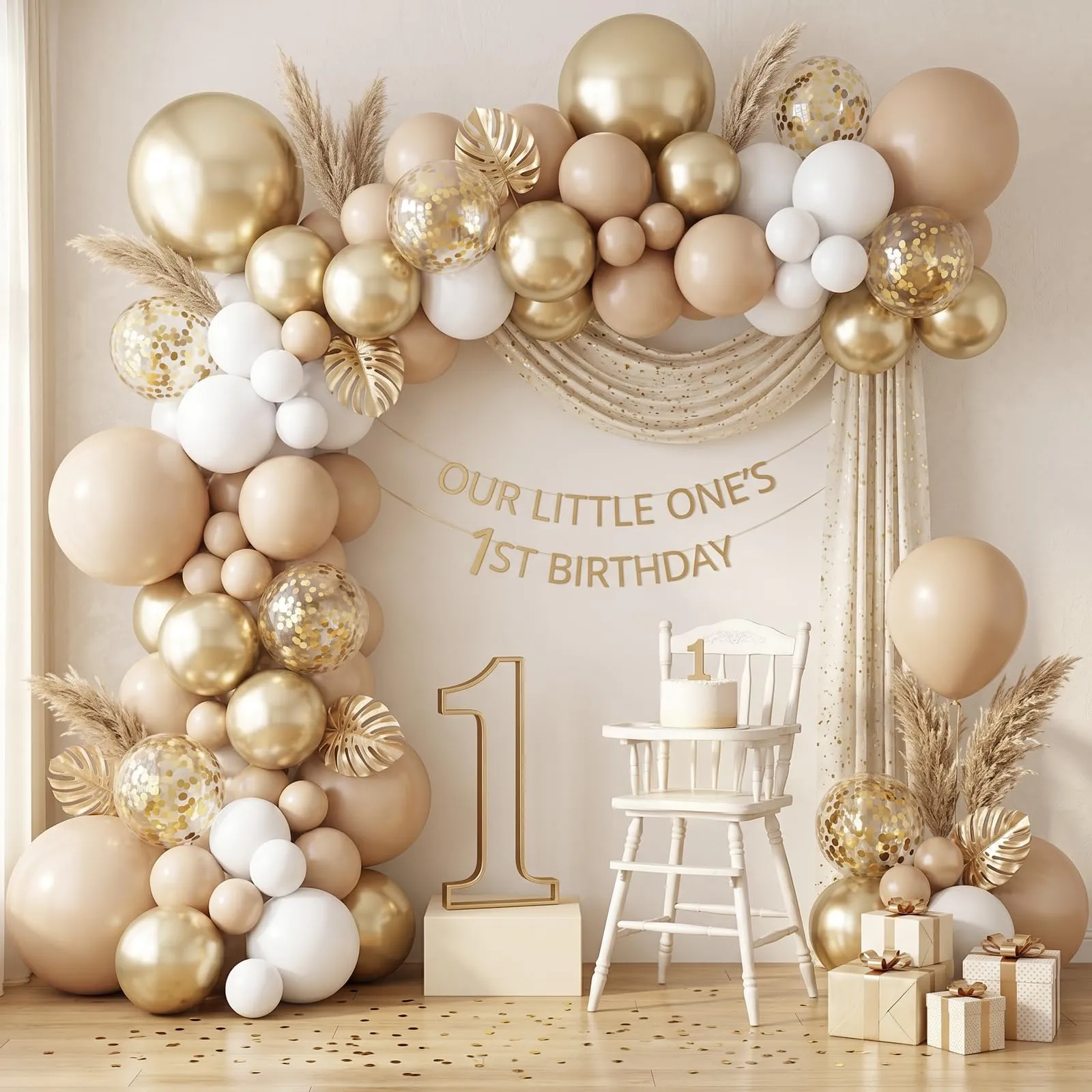 Netnology Palloncini Oro Bianco Beige, 68 Pezzi, 12 Pollici - immagine 9