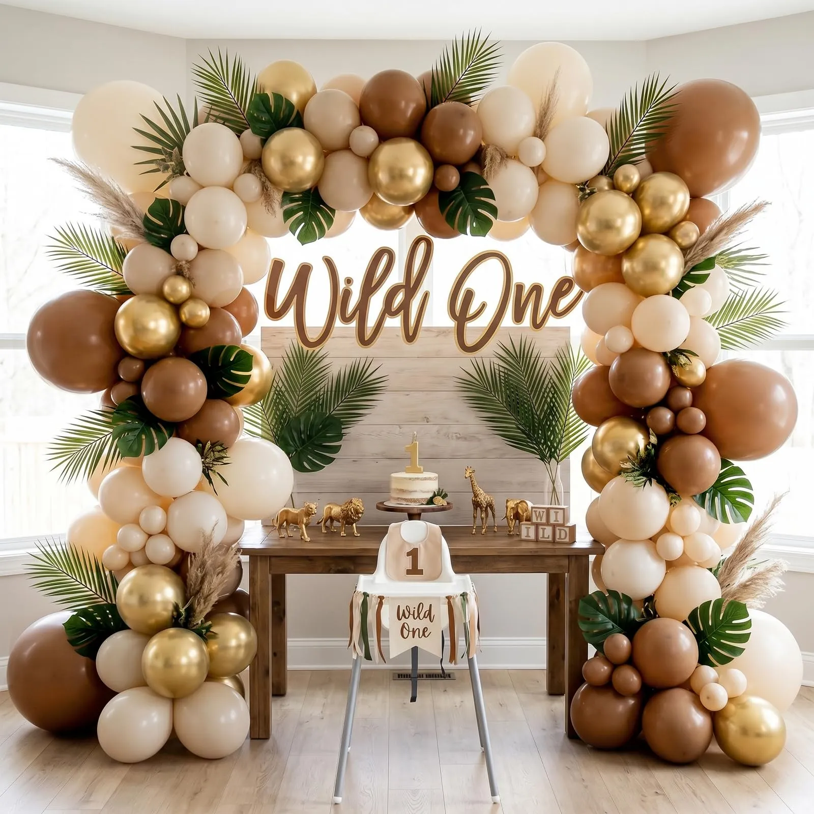 Netnology Palloncini Marrone, Oro e Beige, 68 Pezzi, 12 Pollici - immagine 8