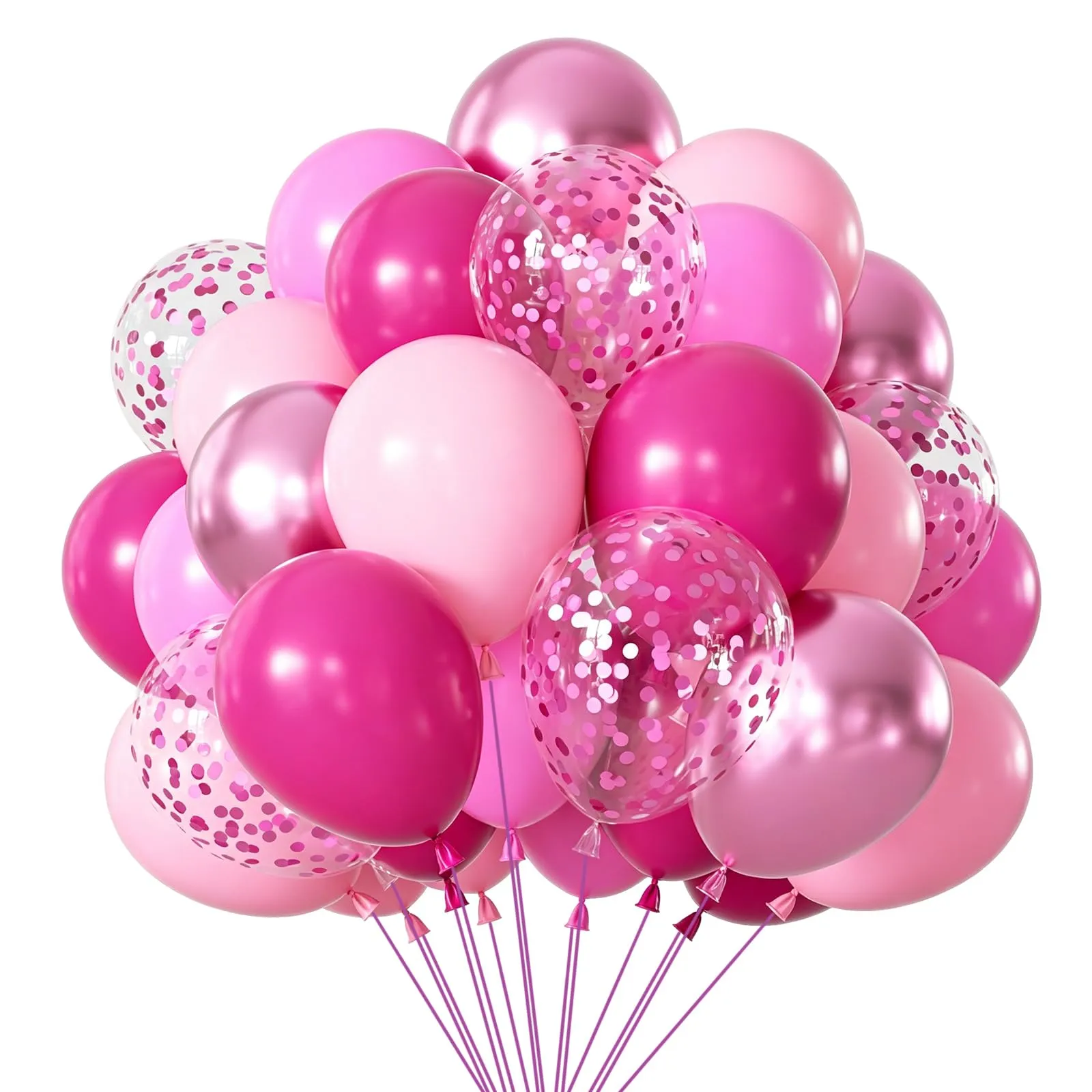 Netnology Palloncini Rosa Caldo, 68 Pezzi, 12 Pollici - immagine 1