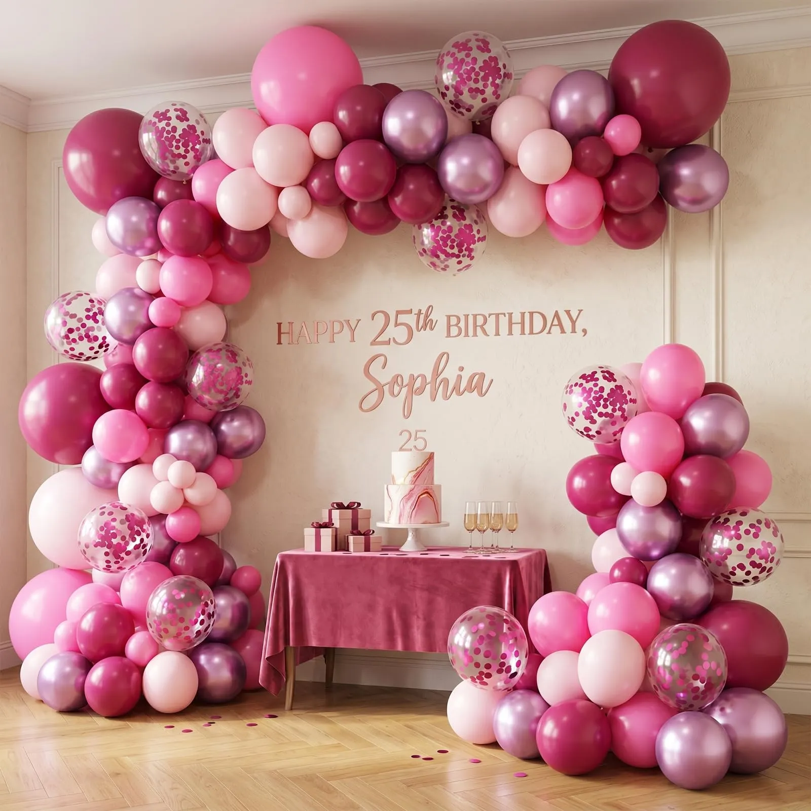Netnology Palloncini Rosa Caldo, 68 Pezzi, 12 Pollici - immagine 5