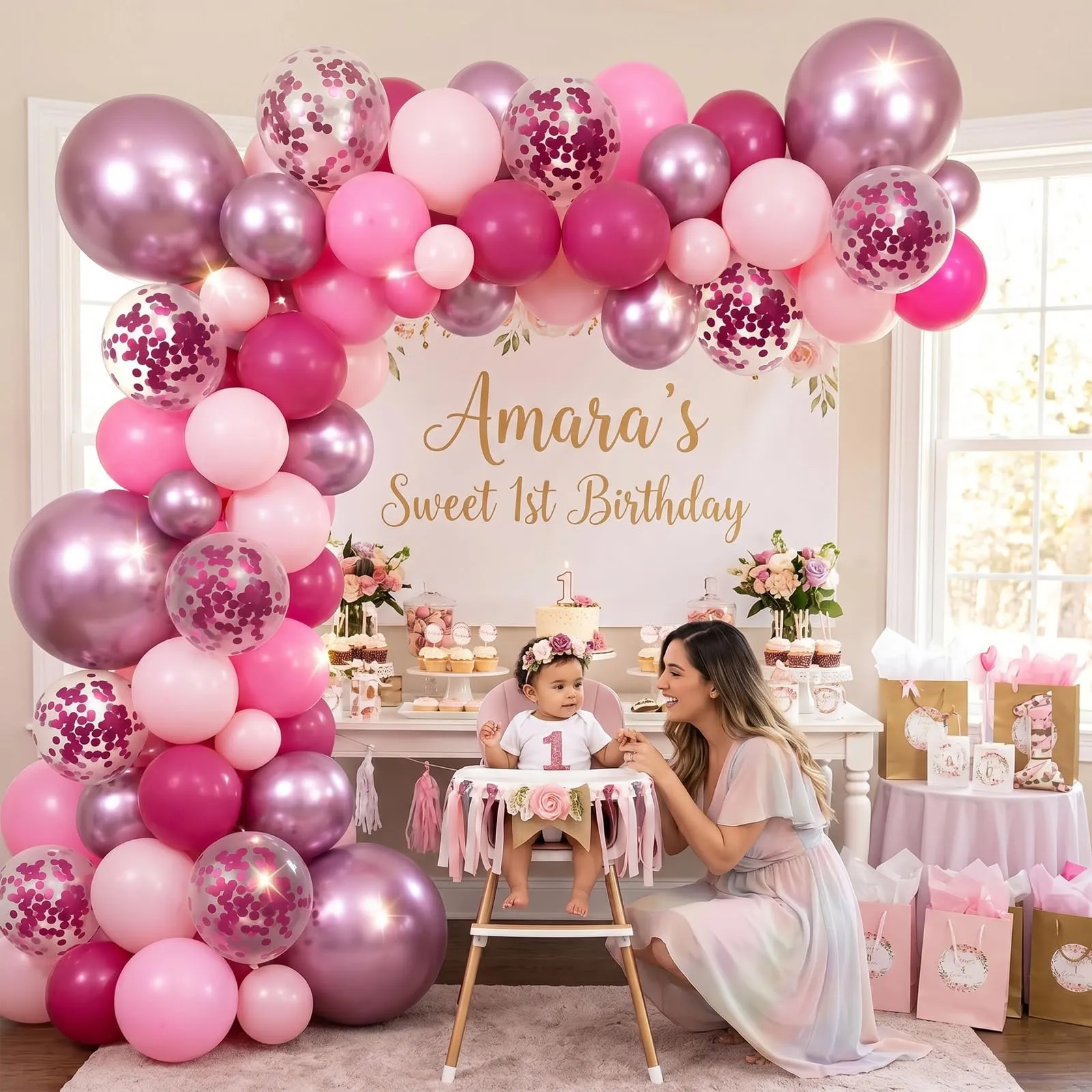 Netnology Palloncini Rosa Caldo, 68 Pezzi, 12 Pollici - immagine 6