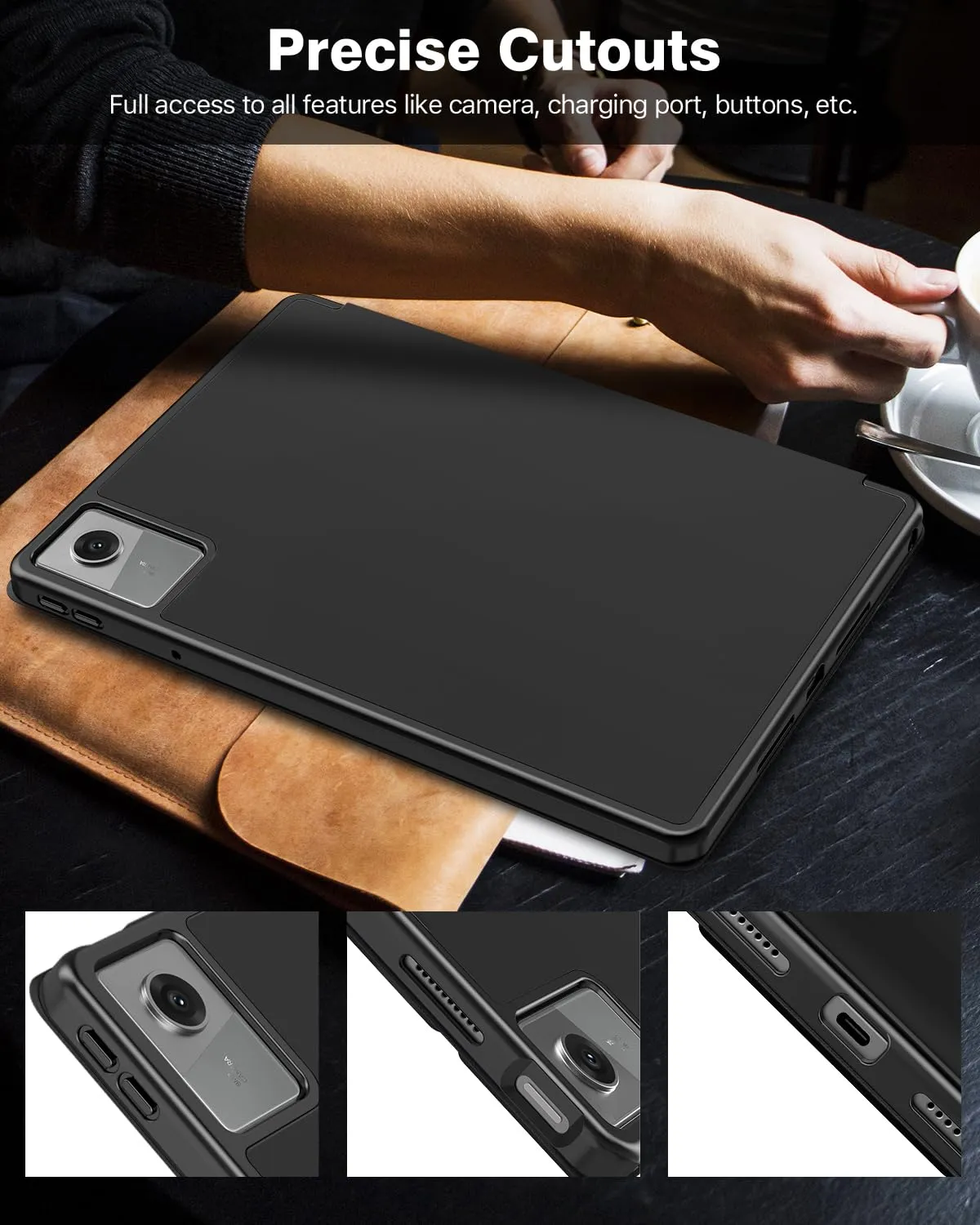 TiMOVO Cover per Lenovo Idea Tab 11 Pollici 2025 TB-336ZU/336FU con Portapenna, Nero - immagine 7