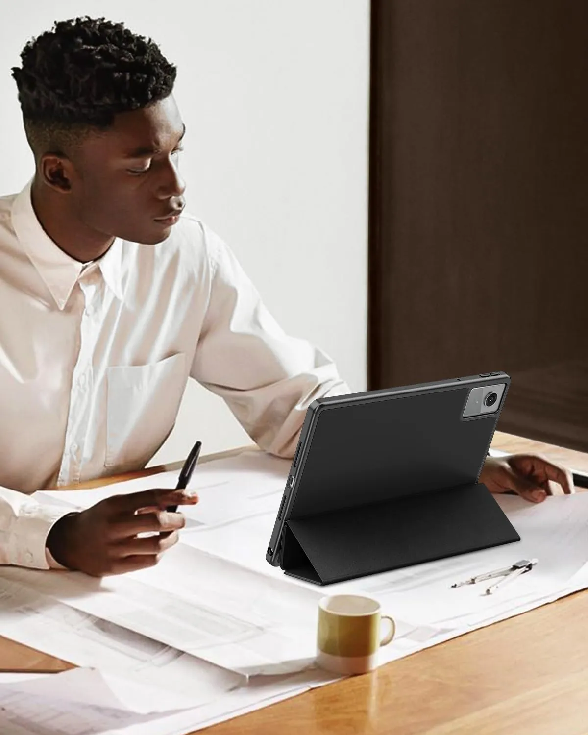 TiMOVO Cover per Lenovo Idea Tab 11 Pollici 2025 TB-336ZU/336FU con Portapenna, Nero - immagine 8