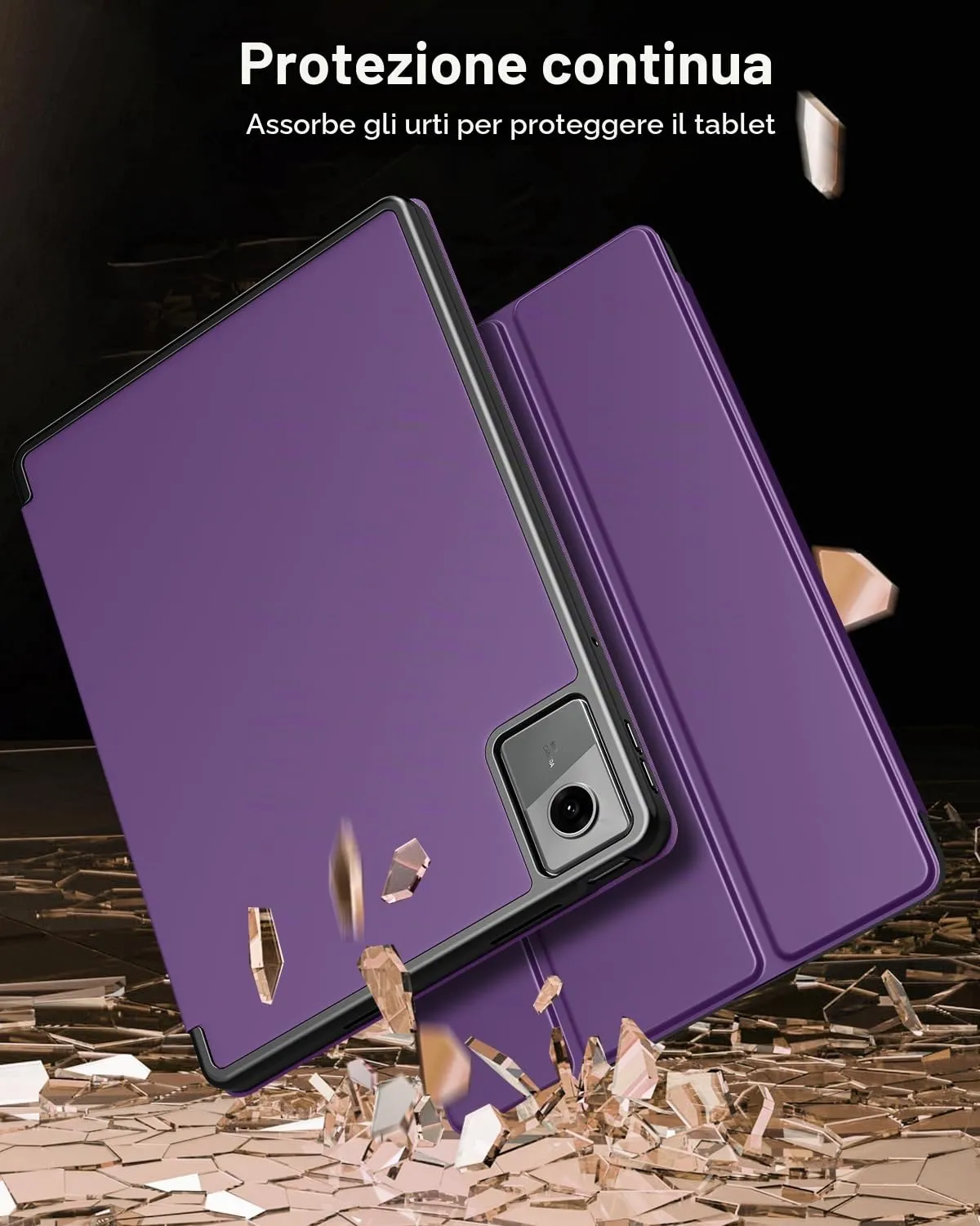 TiMOVO Cover per Lenovo Idea Tab 11 Pollici 2025 TB-336ZU/336FU, Viola Profondo - immagine 4