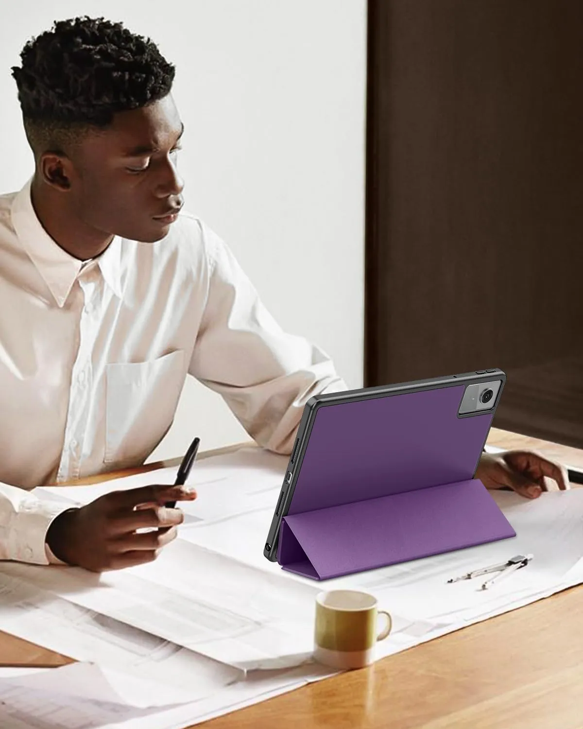 TiMOVO Cover per Lenovo Idea Tab 11 Pollici 2025 TB-336ZU/336FU, Viola Profondo - immagine 8