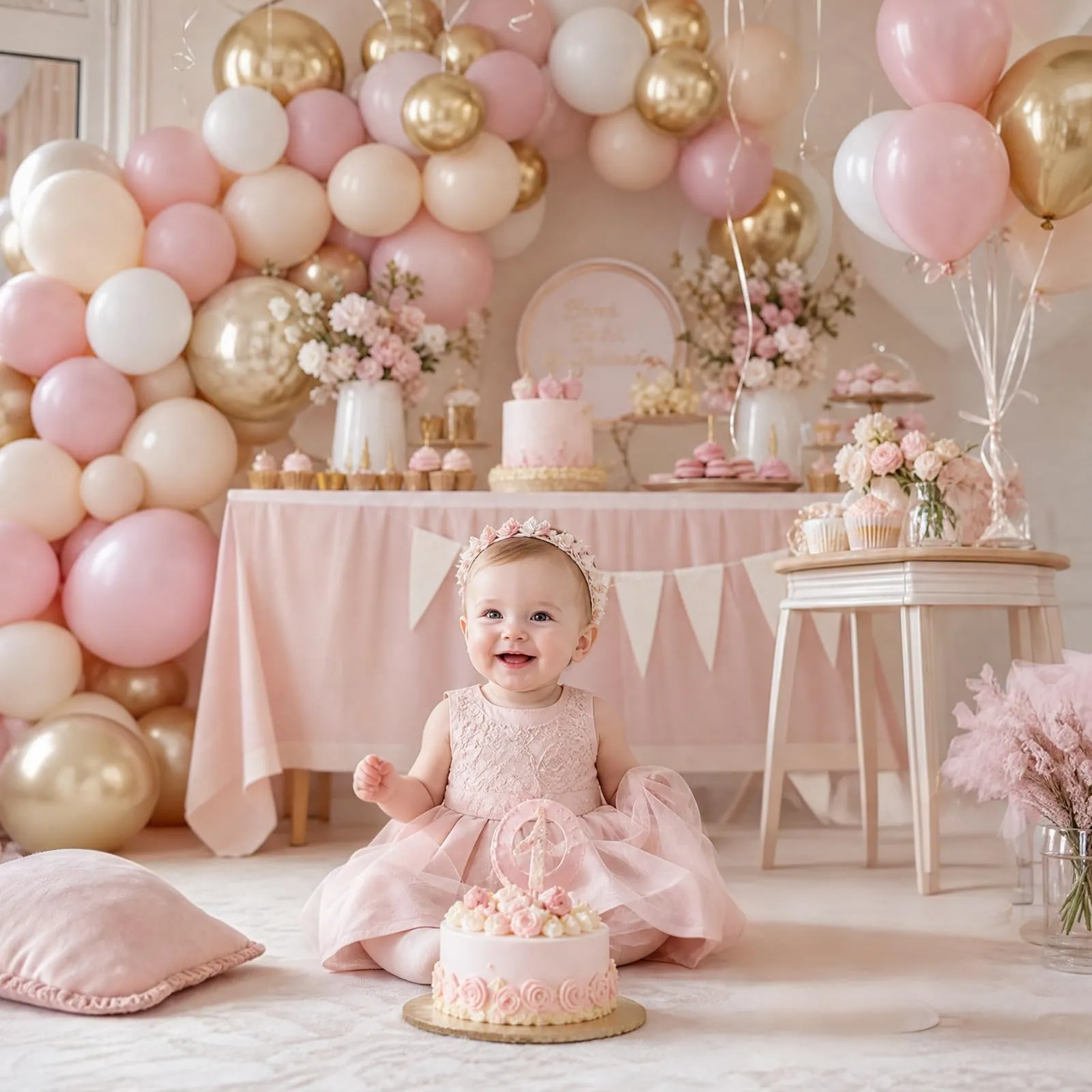 Netnology Palloncini Rosa Retrò e Oro, 68 Pezzi, 12 Pollici - immagine 5