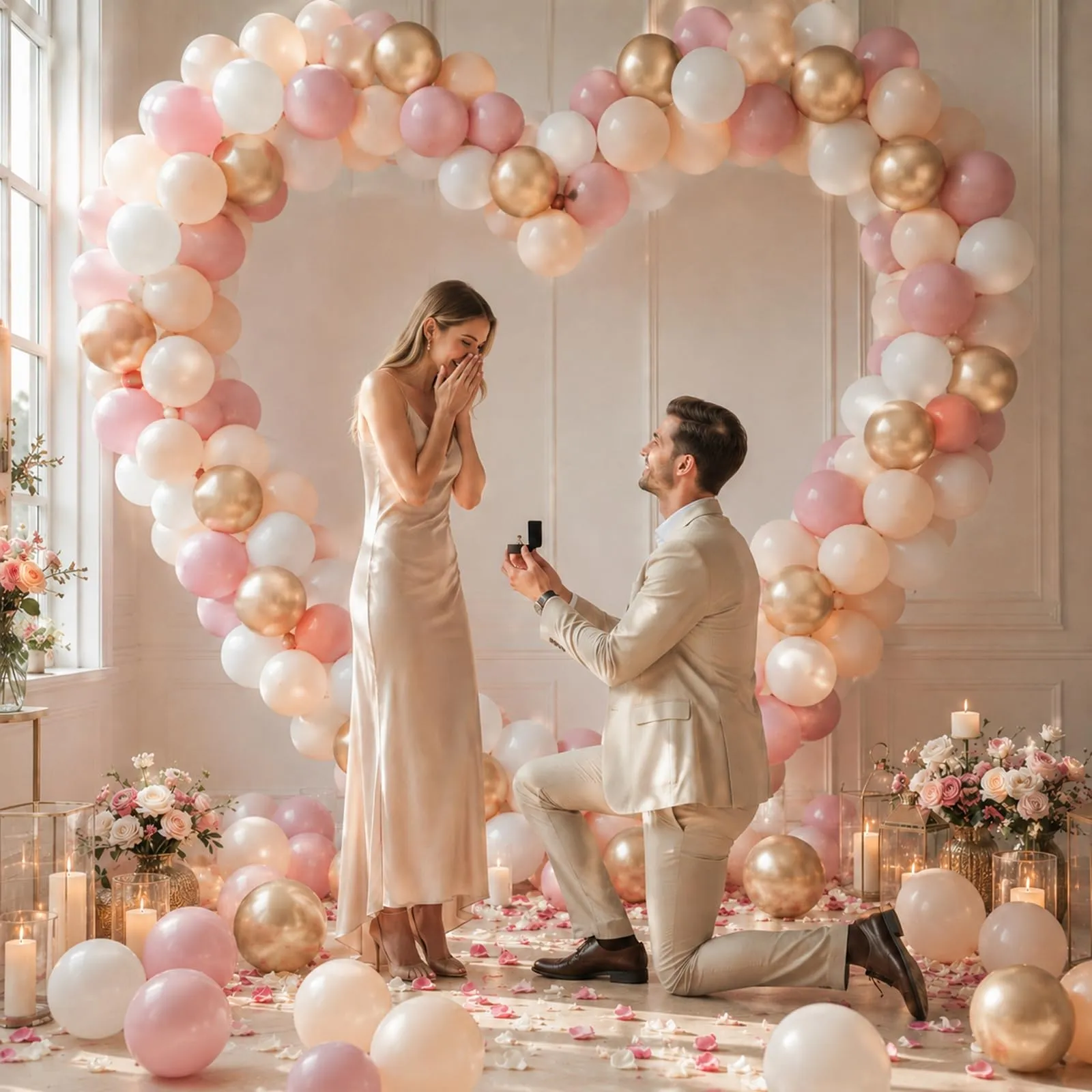 Netnology Palloncini Rosa Retrò e Oro, 68 Pezzi, 12 Pollici - immagine 6