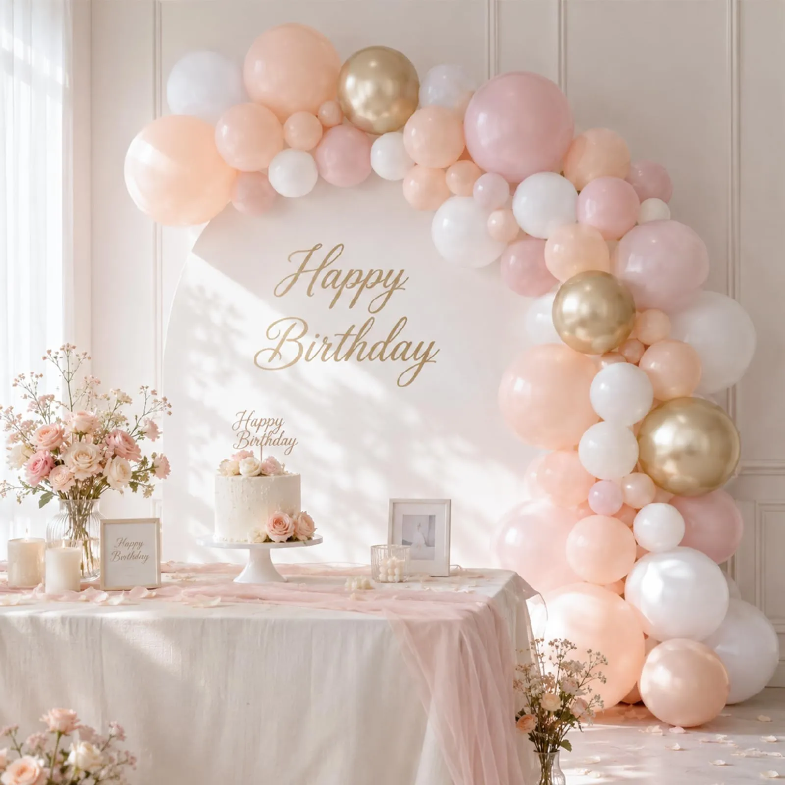 Netnology Palloncini Rosa Retrò e Oro, 68 Pezzi, 12 Pollici - immagine 7