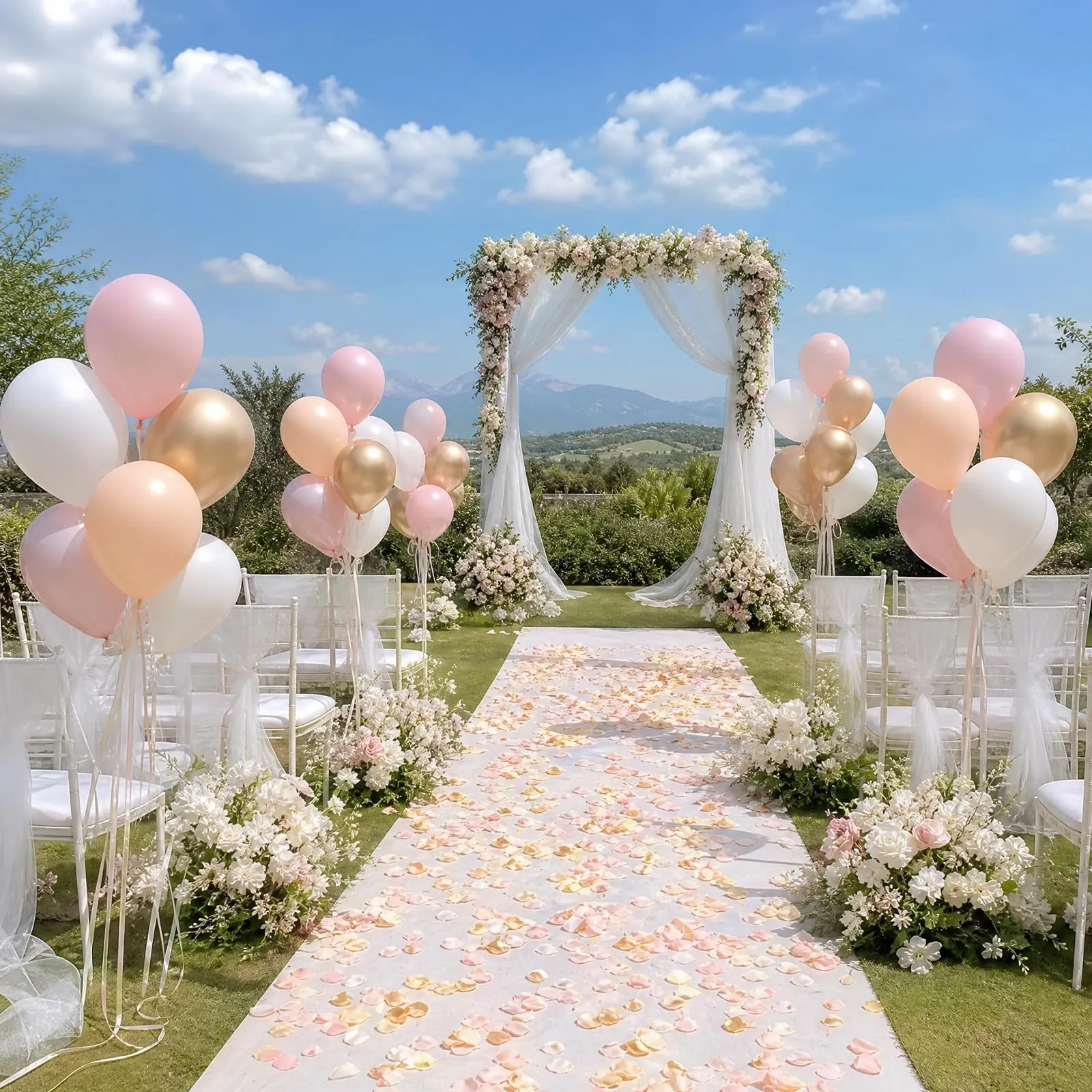 Netnology Palloncini Rosa Retrò e Oro, 68 Pezzi, 12 Pollici - immagine 9