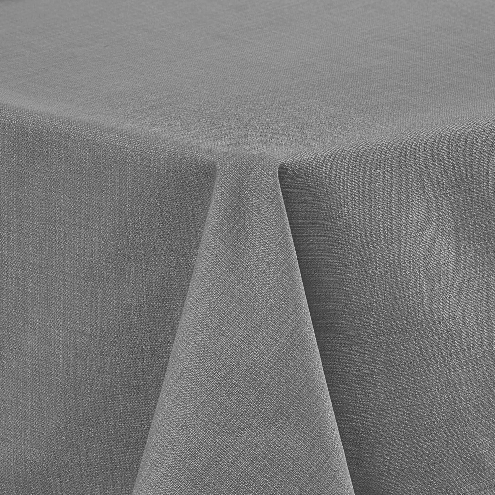 Deconovo Tovaglia Idrorepellente Effetto Lino, 150x300 cm, Grigio - immagine 1