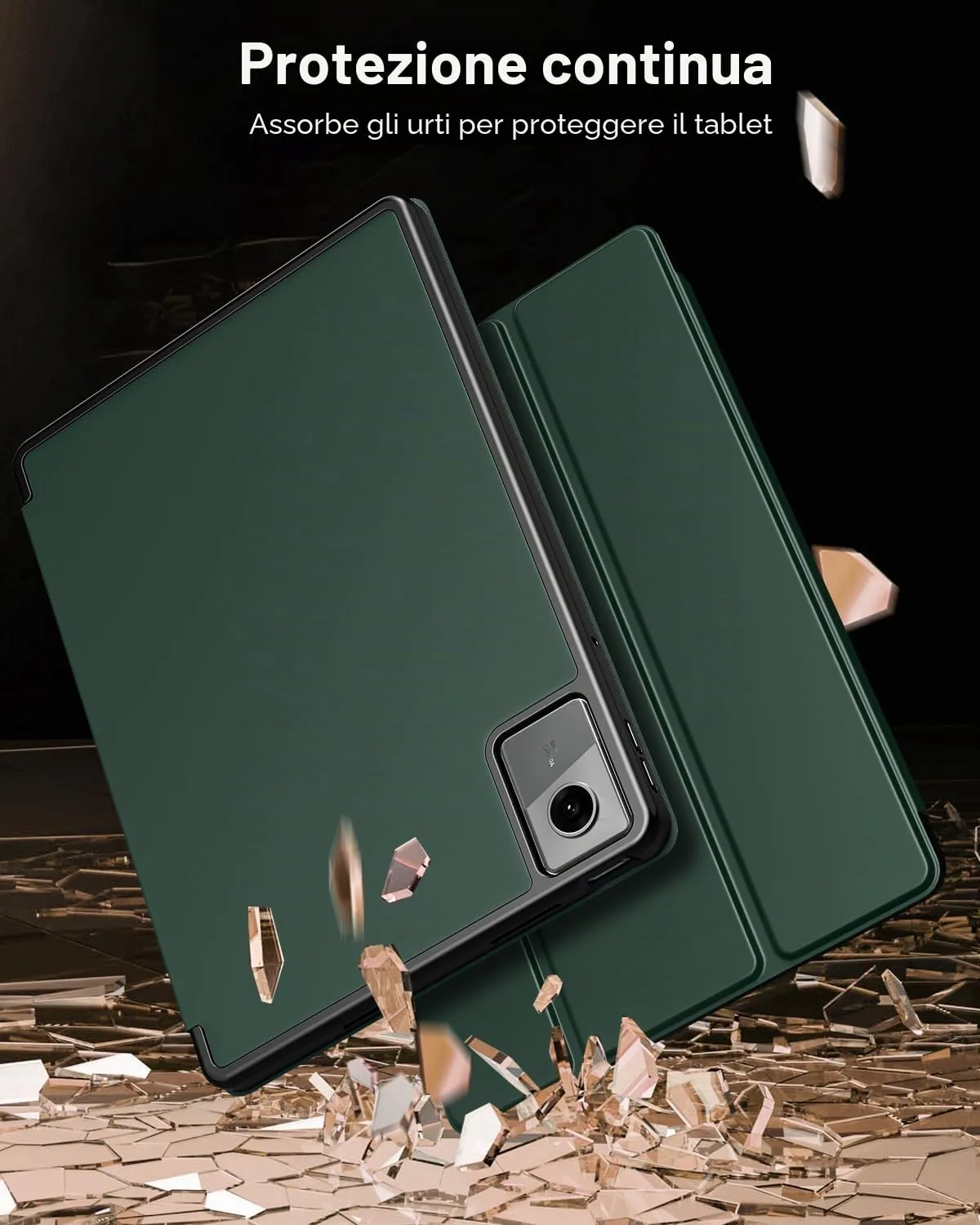 TiMOVO Cover per Lenovo Idea Tab 11 Pollici 2025 (TB-336ZU/336FU), Verde Notte - immagine 4