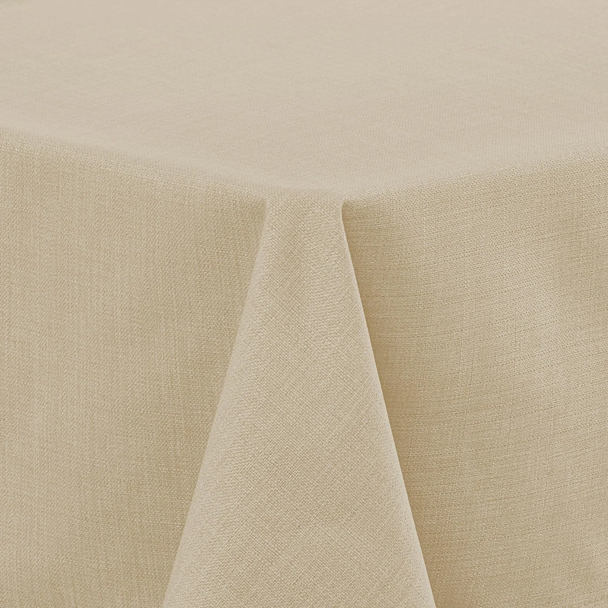 Deconovo Tovaglia Idrorepellente Effetto Lino, 150x300 cm, Beige - immagine 1