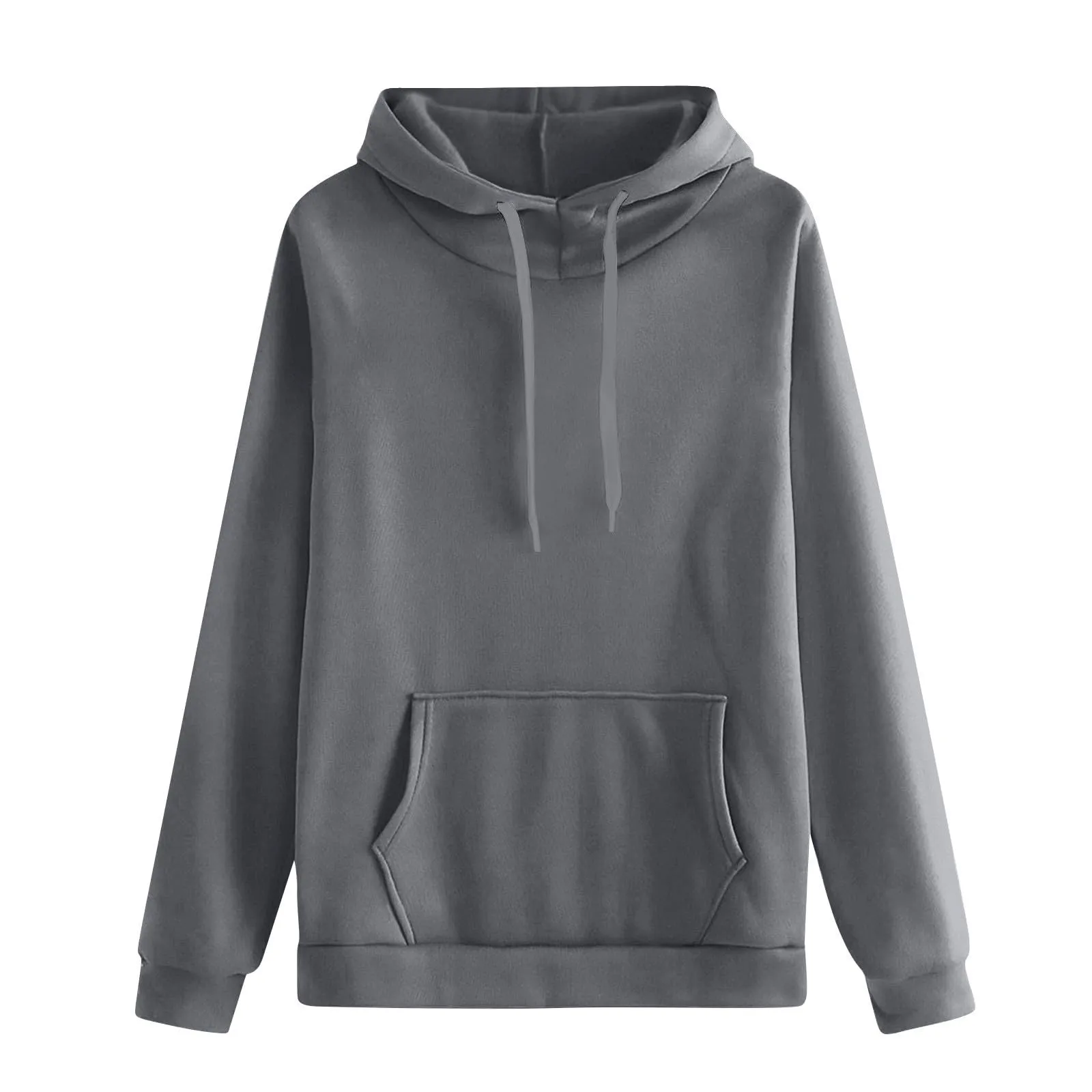 Generico Felpa Donna con Cappuccio in Fleece, Hoodie Pullover con Tasca e Coulisse - immagine 4