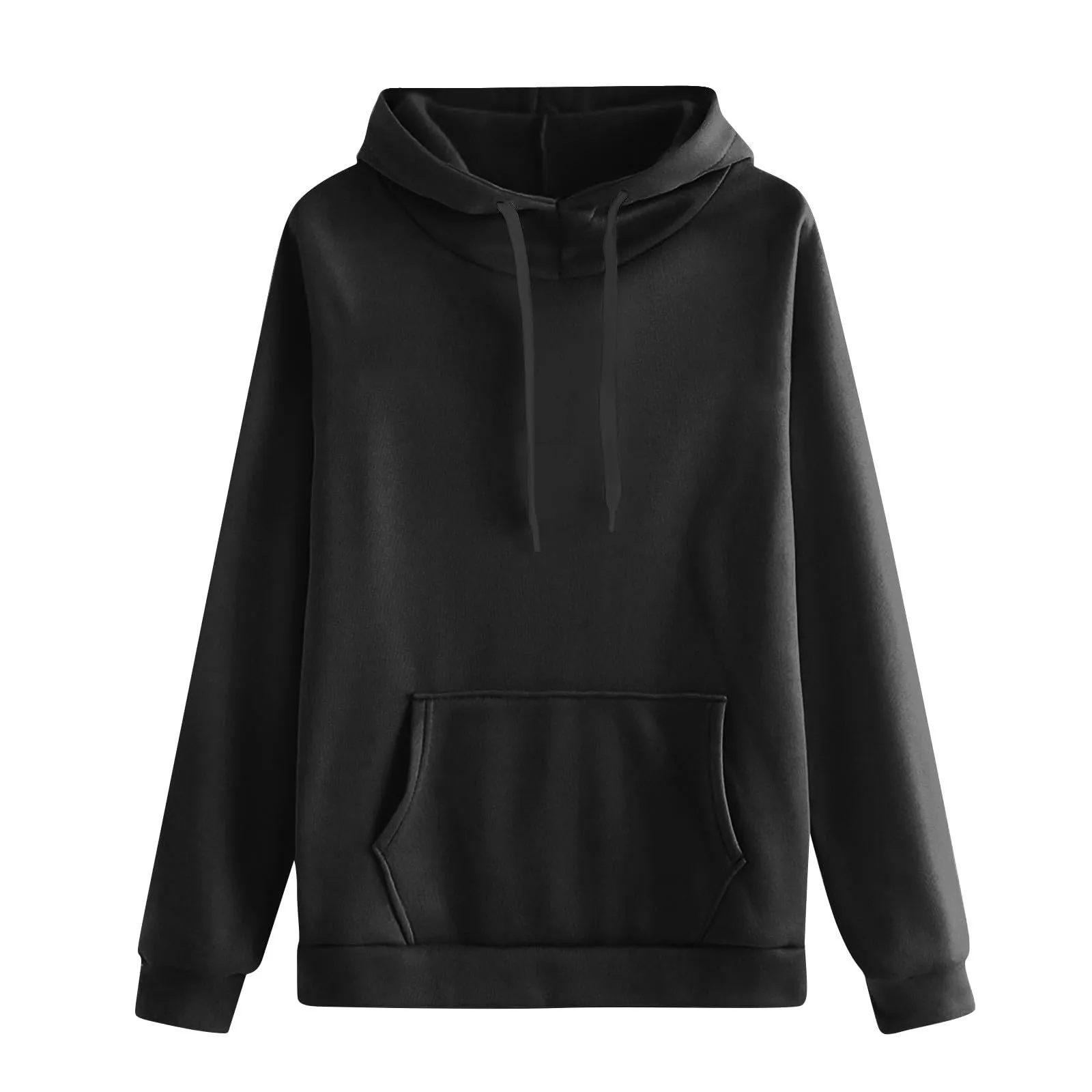 Generico Felpa Donna con Cappuccio in Fleece, Hoodie Pullover con Tasca e Coulisse - immagine 4