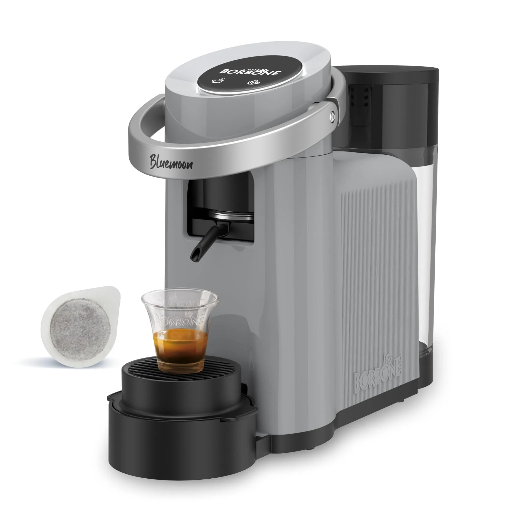 Caffè Borbone Bluemoon Macchina da Caffè a Cialde, Grigia (Macchina + Cialda Blu) - immagine 2