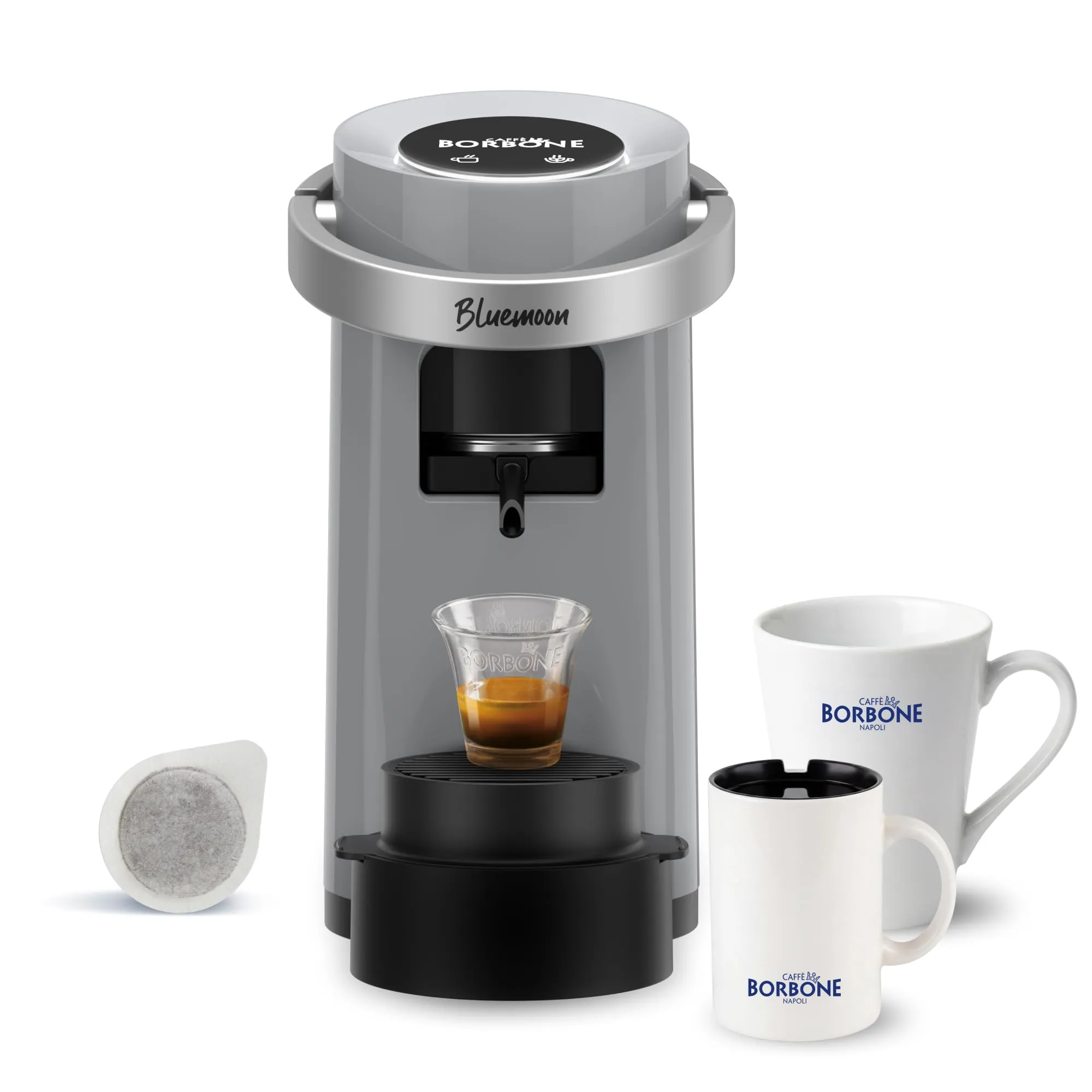 Caffè Borbone Bluemoon Macchina da Caffè a Cialde, Grigia - immagine 2