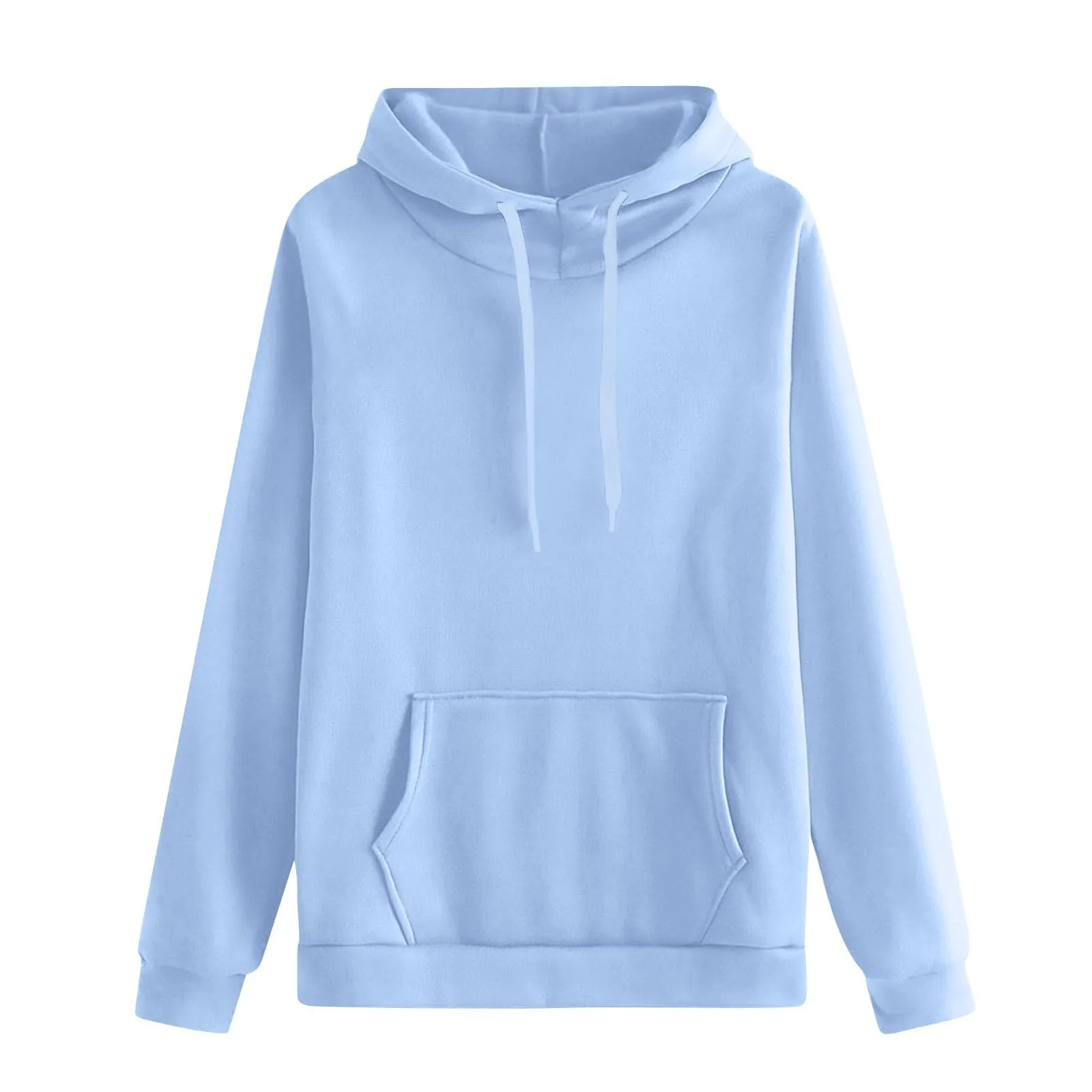 Generico Felpa Donna con Cappuccio in Fleece, Hoodie Pullover con Tasca e Coulisse - immagine 4