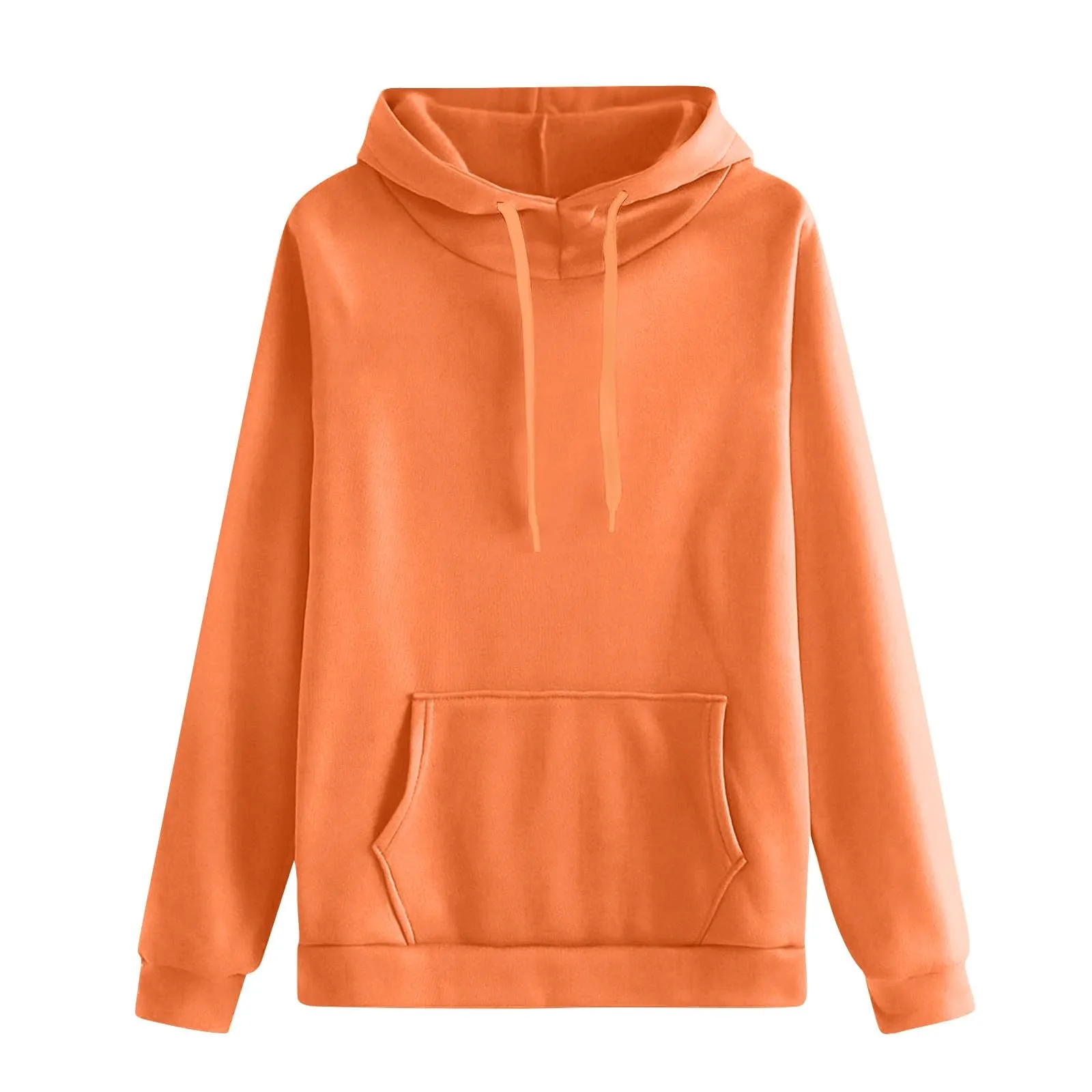 Generico Felpa Donna con Cappuccio in Fleece, Hoodie Pullover con Tasca e Coulisse - immagine 4