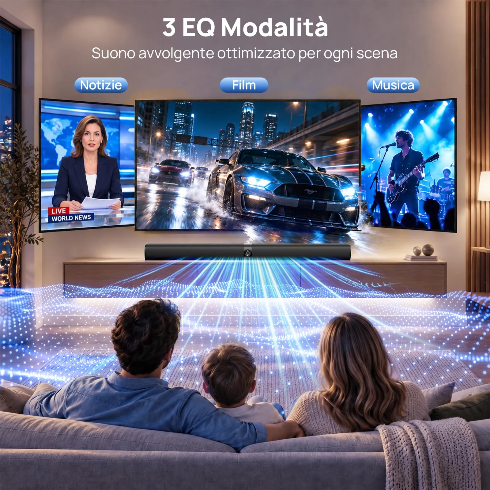 GarageRock 31″ 80W 2-in-1 Detachable Soundbar for TV - immagine 3
