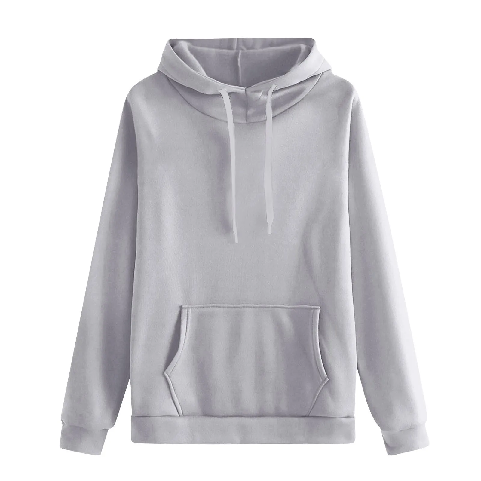 Generico Felpa Donna con Cappuccio in Fleece, Hoodie Pullover con Tasca e Coulisse - immagine 4