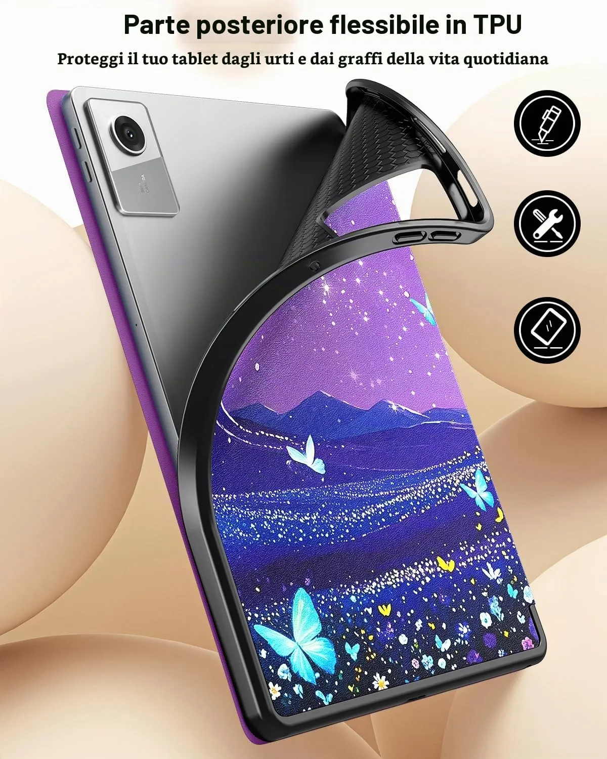 TiMOVO Cover per Lenovo Idea Tab 11 Pollici 2025 TB-336ZU/336FU con Portapenna - immagine 6