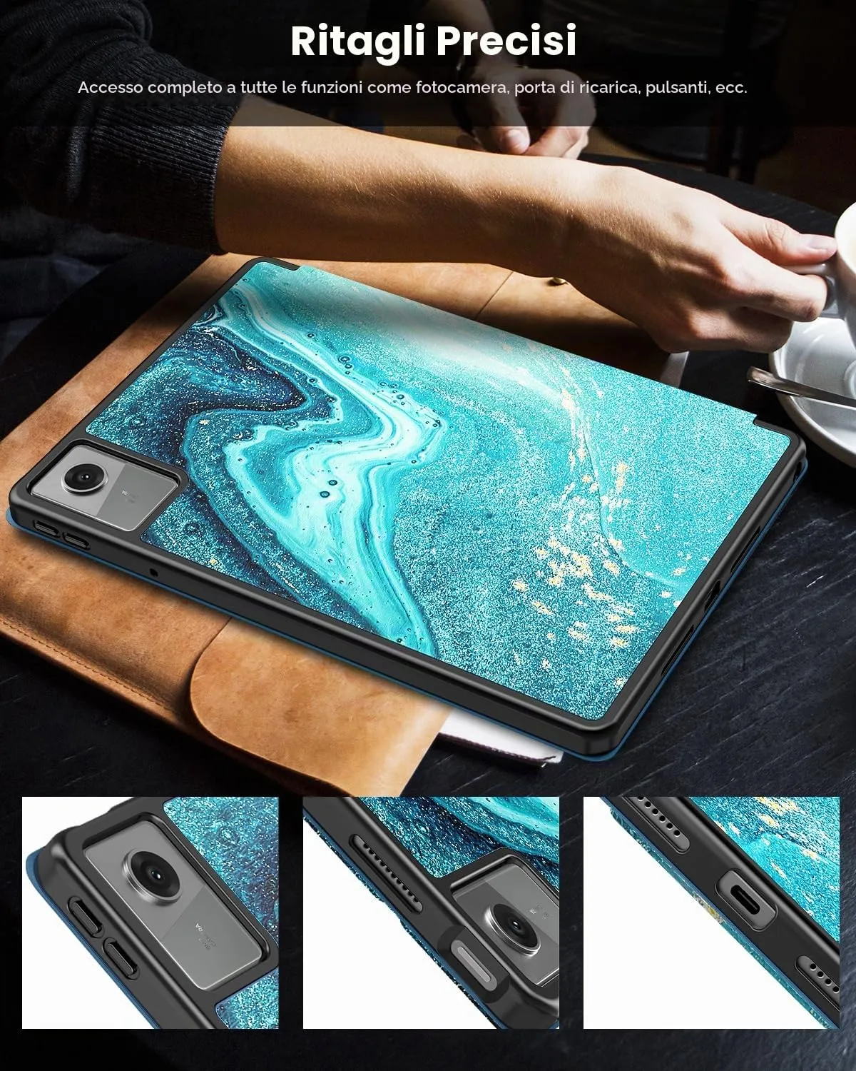 TiMOVO Cover per Lenovo Idea Tab 11 Pollici 2025 (TB-336ZU/336FU) con Portapenna, Doratura - immagine 7