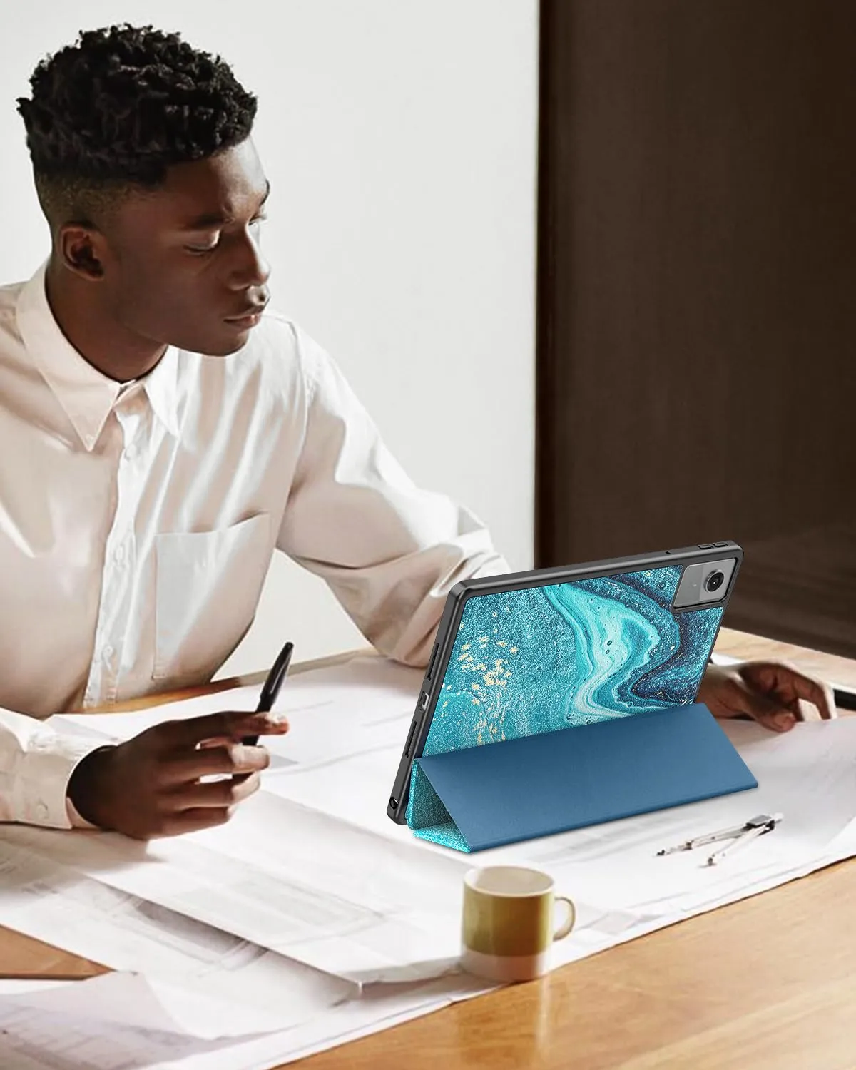 TiMOVO Cover per Lenovo Idea Tab 11 Pollici 2025 (TB-336ZU/336FU) con Portapenna, Doratura - immagine 8