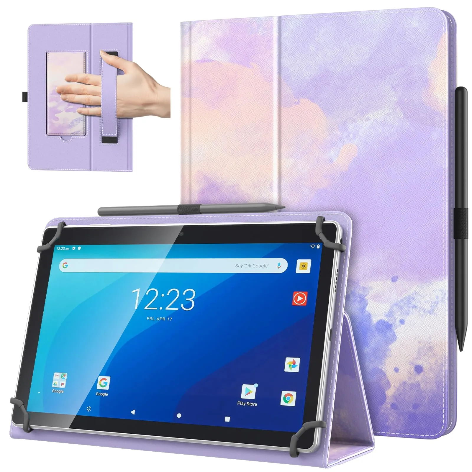 TiMOVO Custodia Universale per Tablet Android 10,1'' con Portapenne - immagine 1