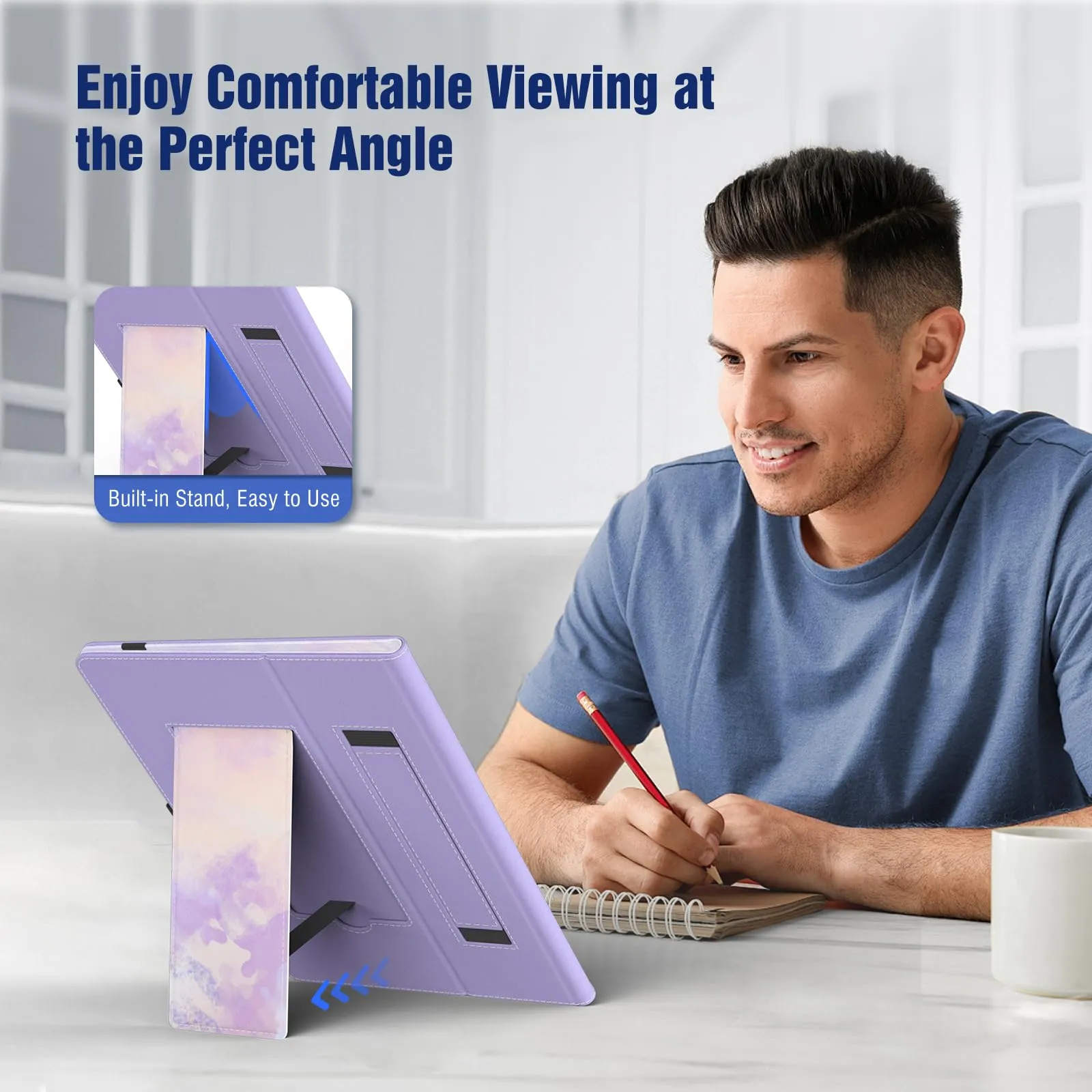 TiMOVO Custodia Universale per Tablet Android 10,1'' con Portapenne - immagine 6