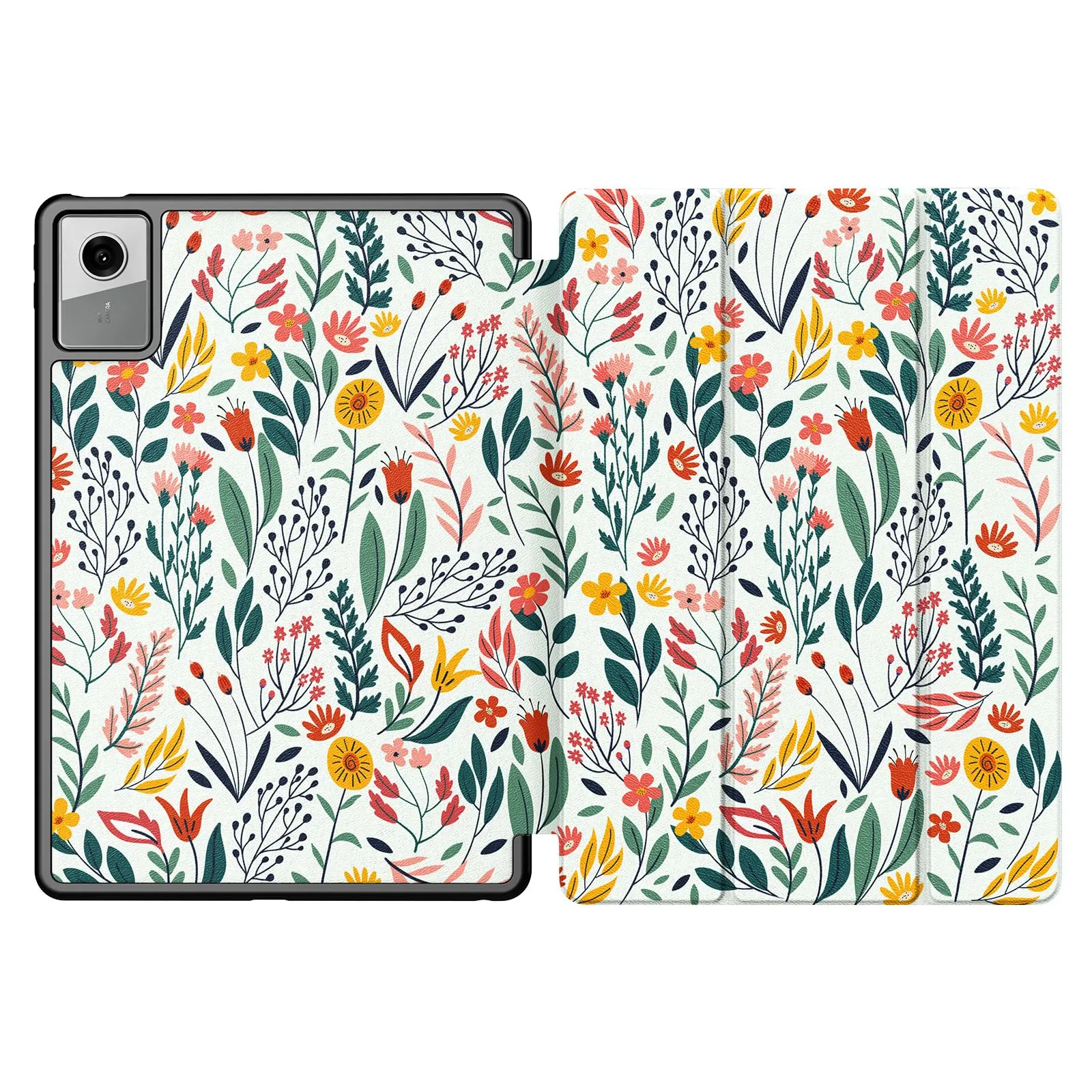TiMOVO Cover per Lenovo Idea Tab 11 Pollici 2025 TB-336ZU/336FU con Portapenna, Fiori - immagine 2