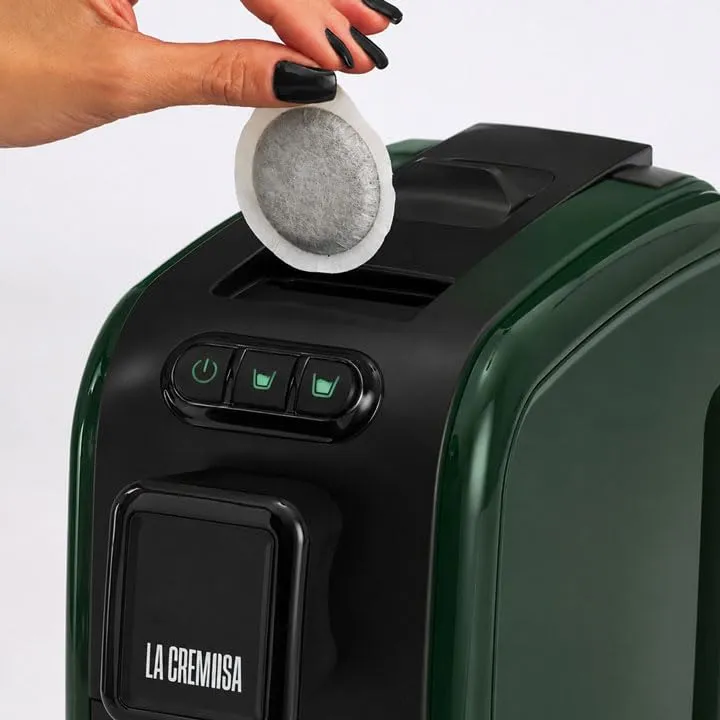 Caffè Toraldo La Cremosa Coffee Machine 44mm ESE Pods (Verde) - immagine 4