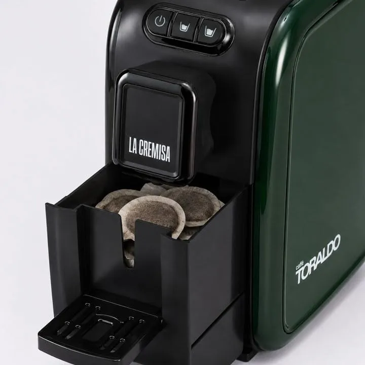 Caffè Toraldo La Cremosa Coffee Machine 44mm ESE Pods (Verde) - immagine 5