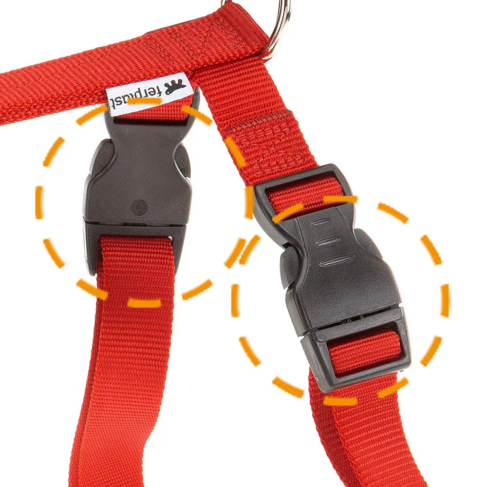 Ferplast Champion Pettorina Cane Taglia XXL, Regolabile in 3 Punti, Torace 78-120 cm, Rosso - immagine 2