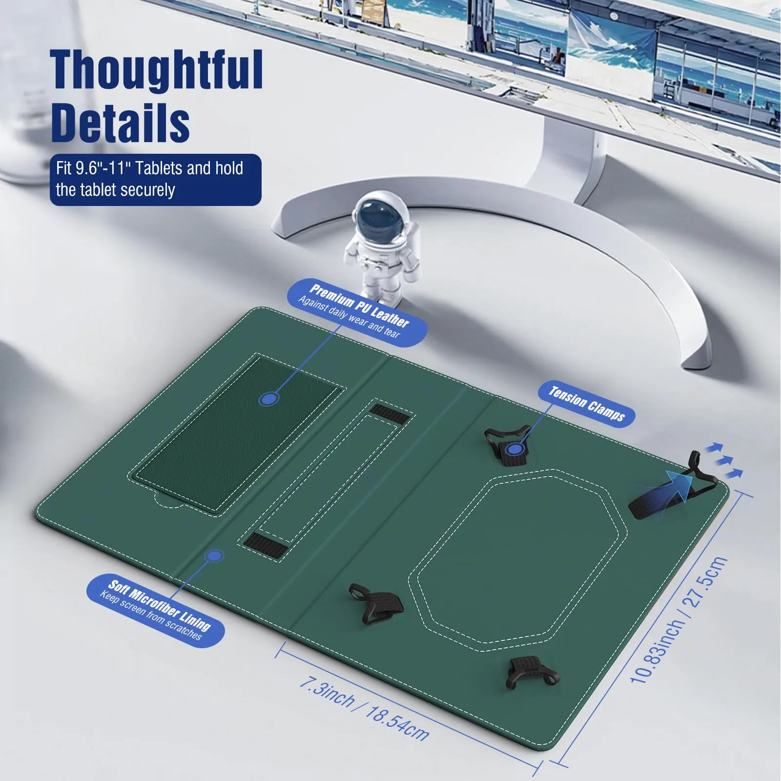 TiMOVO Custodia Universale per Tablet Android 10,1" con Anello per Penna - immagine 2