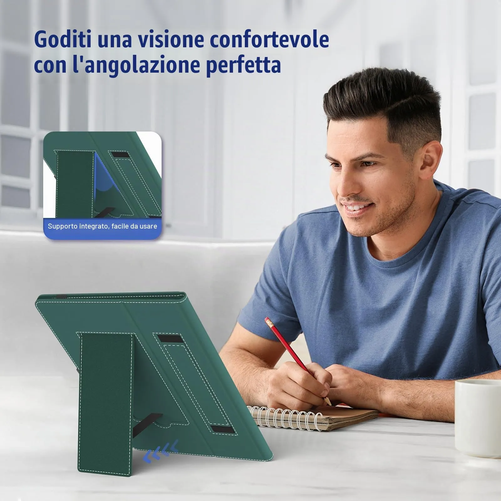 TiMOVO Custodia Universale per Tablet Android 10,1" con Anello per Penna - immagine 5
