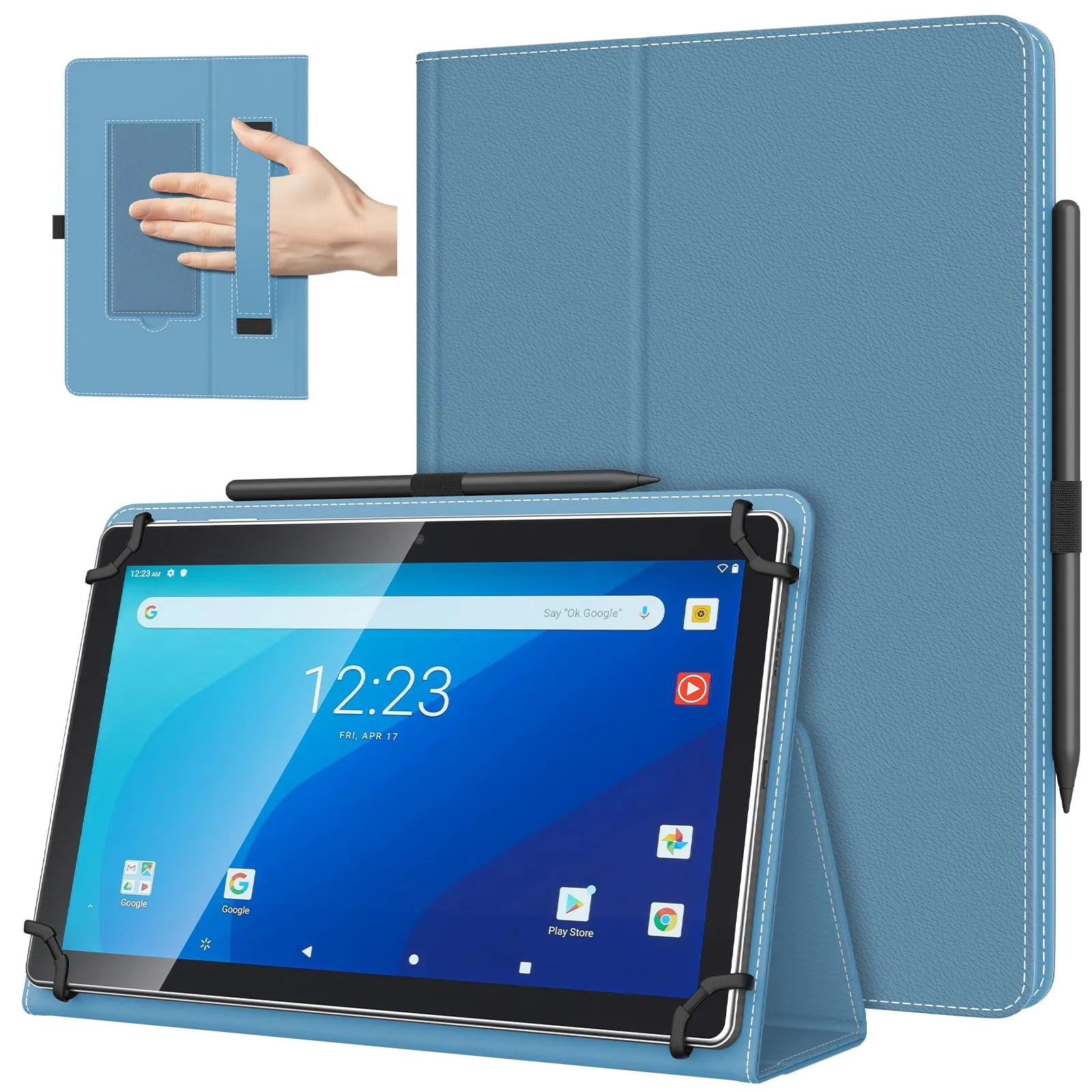 TiMOVO Custodia Universale per Tablet Android 10,1" con Anello per Penna - immagine 1