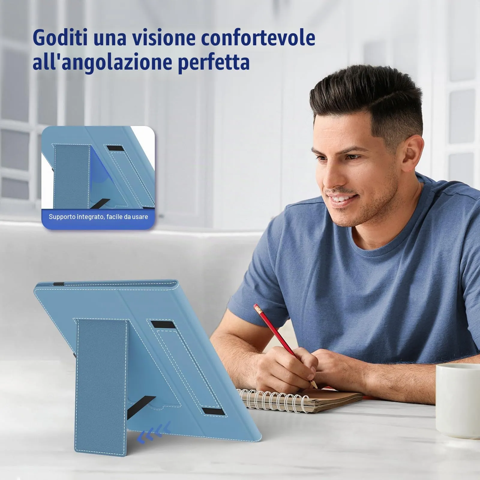 TiMOVO Custodia Universale per Tablet Android 10,1" con Anello per Penna - immagine 5