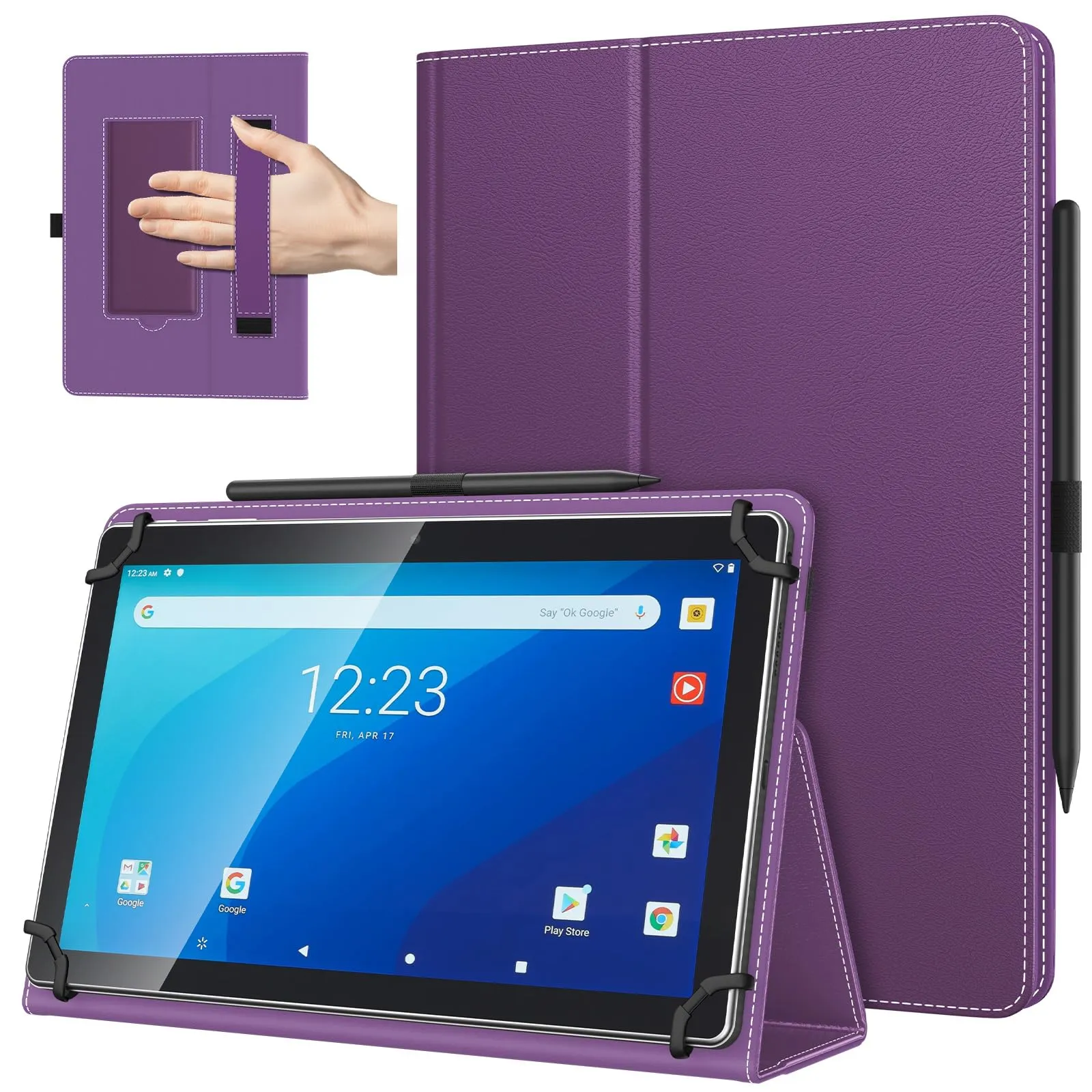 TiMOVO Custodia Universale per Tablet Android 10,1" con Anello per Penna - immagine 1