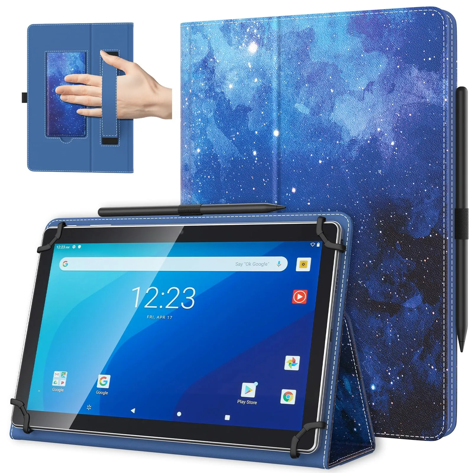 TiMOVO Custodia Universale per Tablet Android 10,1" con Portapenne - immagine 1