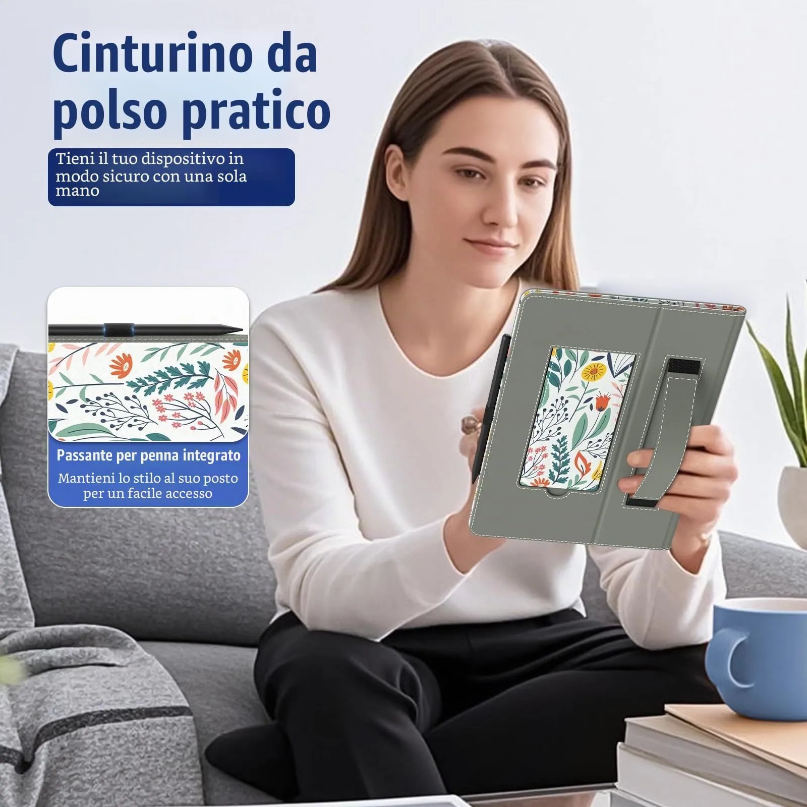 TiMOVO Custodia Universale per Tablet Android 9,6-11 pollici con Anello per Penna - immagine 3