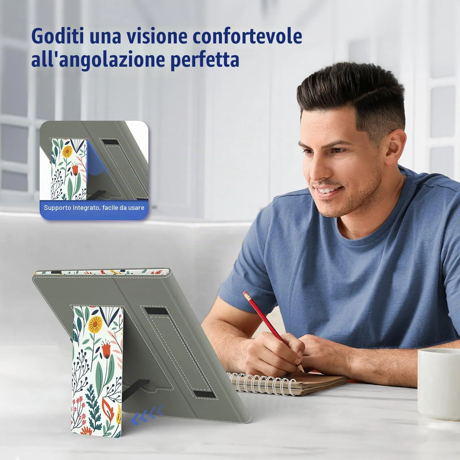TiMOVO Custodia Universale per Tablet Android 9,6-11 pollici con Anello per Penna - immagine 5