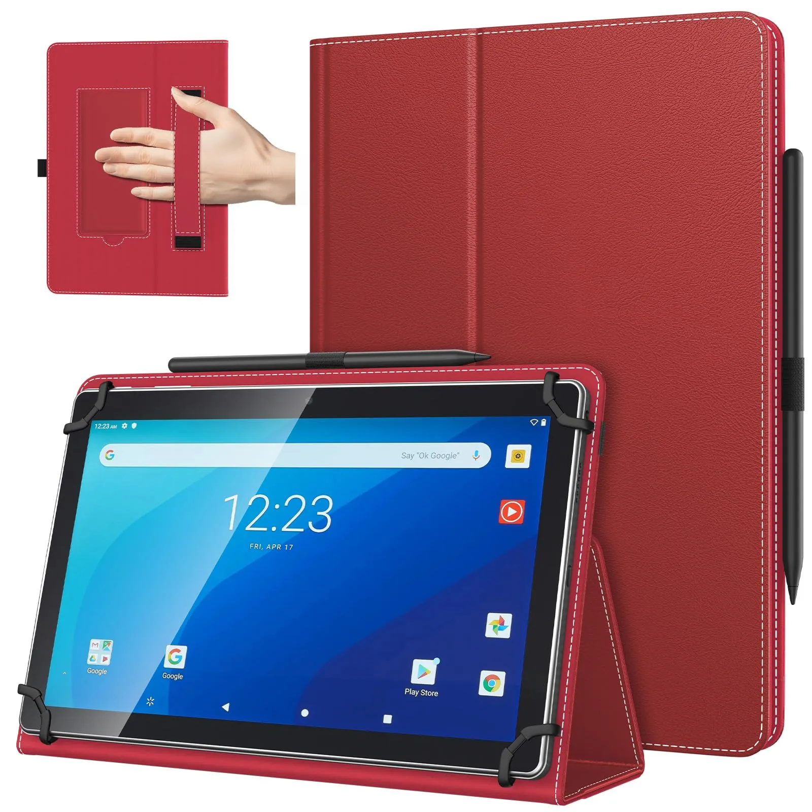 TiMOVO Custodia Universale per Tablet Android 10,1" con Anello per Penna - immagine 1