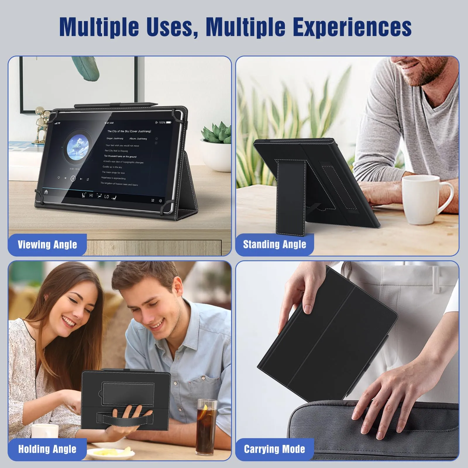 TiMOVO Custodia Universale per Tablet Android 10,1'' con Anello per Penna - immagine 7